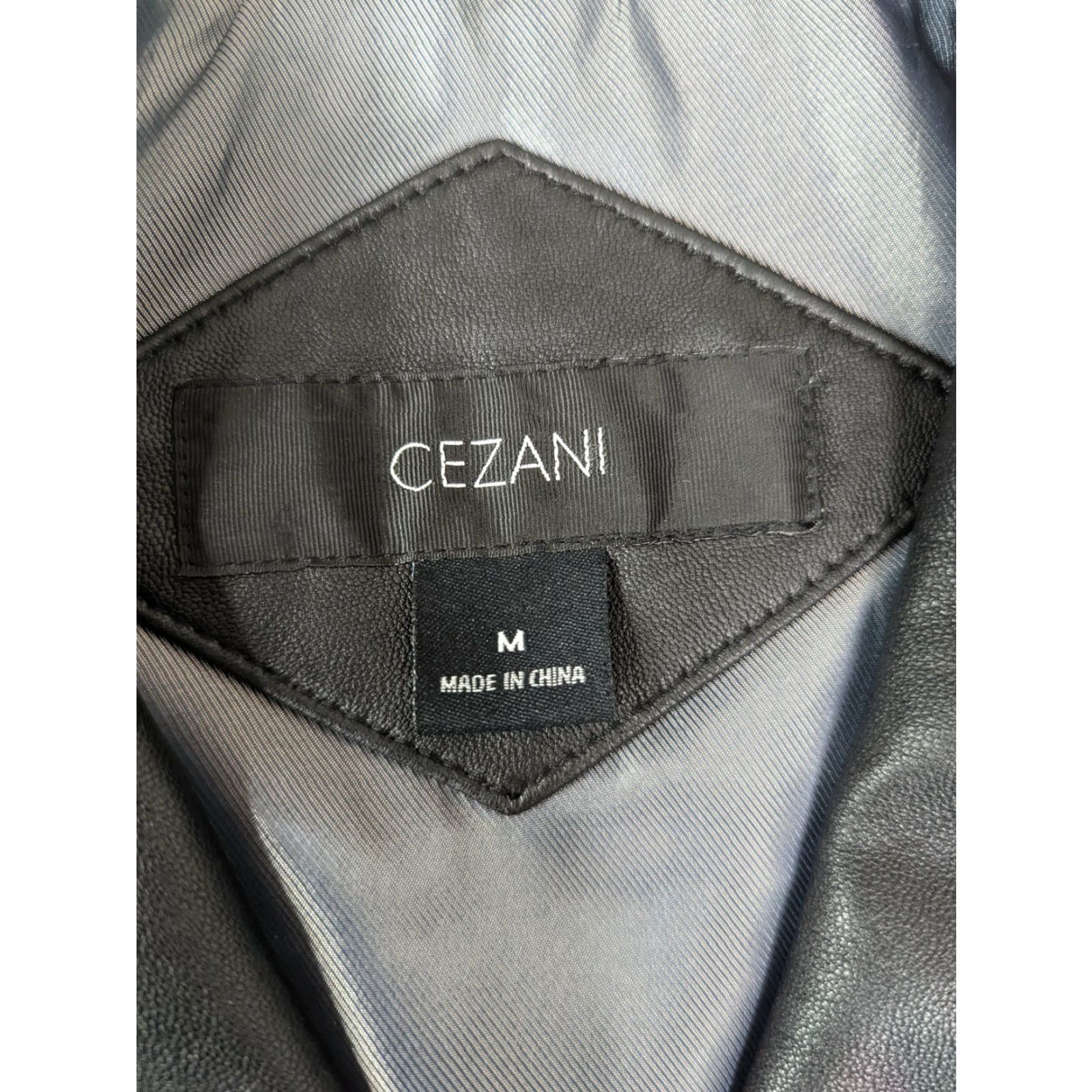 Vintage VINTAGE Cezani Leather Jacket Mens Medium Black Insulated Over Top Coat Motorcycle" Size US M / EU 48-50 / 2 - 4 Thumbnail