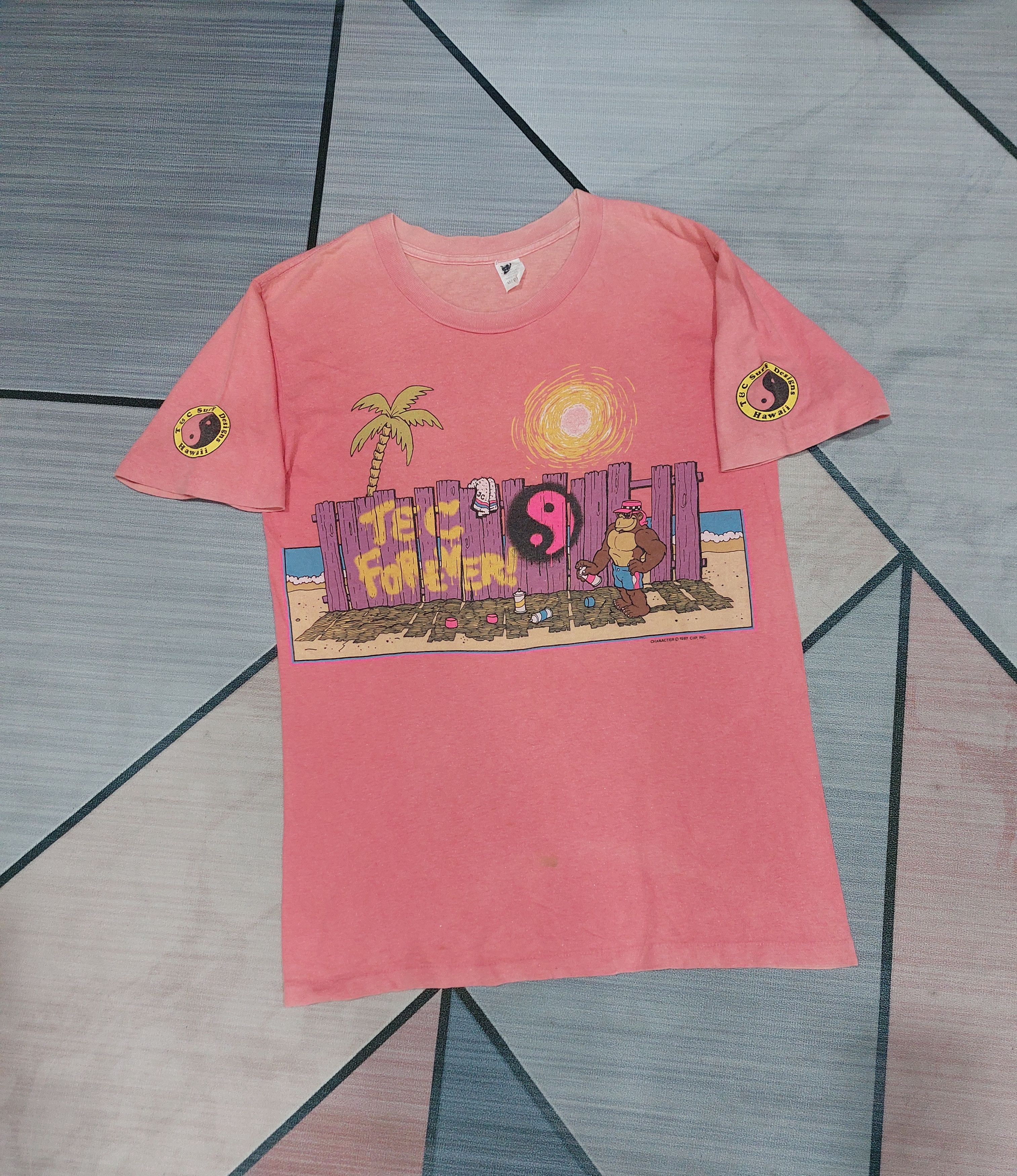 Vintage VINTAGE 80'S T&C FOREVER SURF DESIGN HAWAII SUN FADED Size US S / EU 44-46 / 1 - 2 Thumbnail