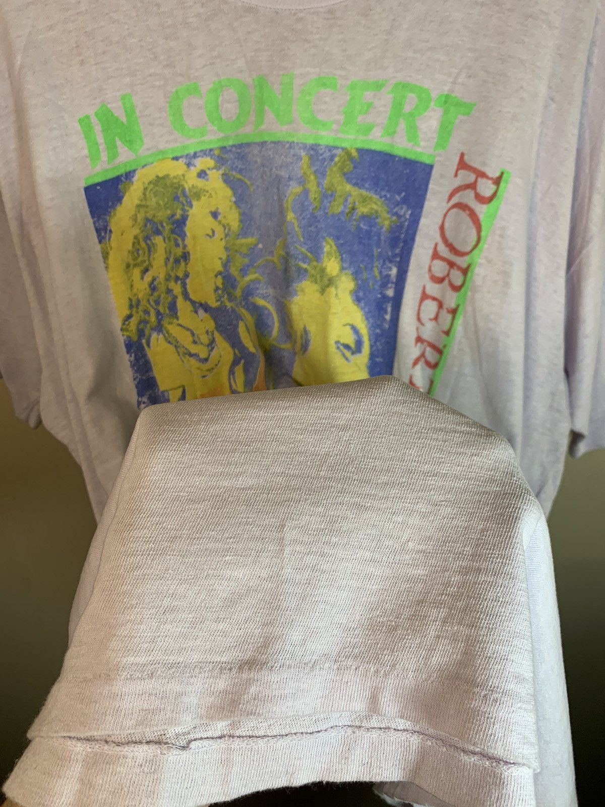 Band Tees × Led Zeppelin × Vintage *RARE* Vintage 1990 Led Zeppelin Robert Plant Art Band Shirt Size US XXL / EU 58 / 5 - 7 Thumbnail
