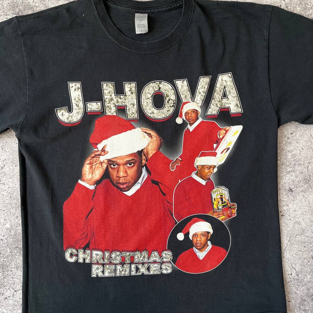 Rap Tees × Vintage Y2K Vintage Style Jay Z J Hova Christmas Rap Hip Hop T Shirt Size US L / EU 52-54 / 3 - 5 Thumbnail