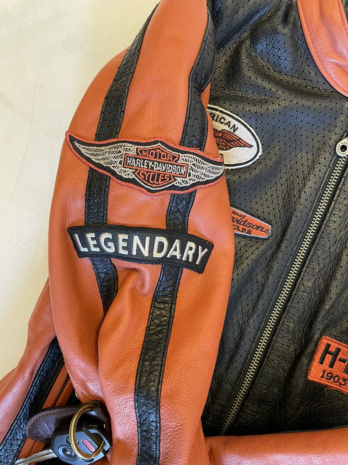 Harley Davidson Leather Cafe Racer Moto Jacket Size XS / US 0-2 / IT 36-38 - 4 Thumbnail