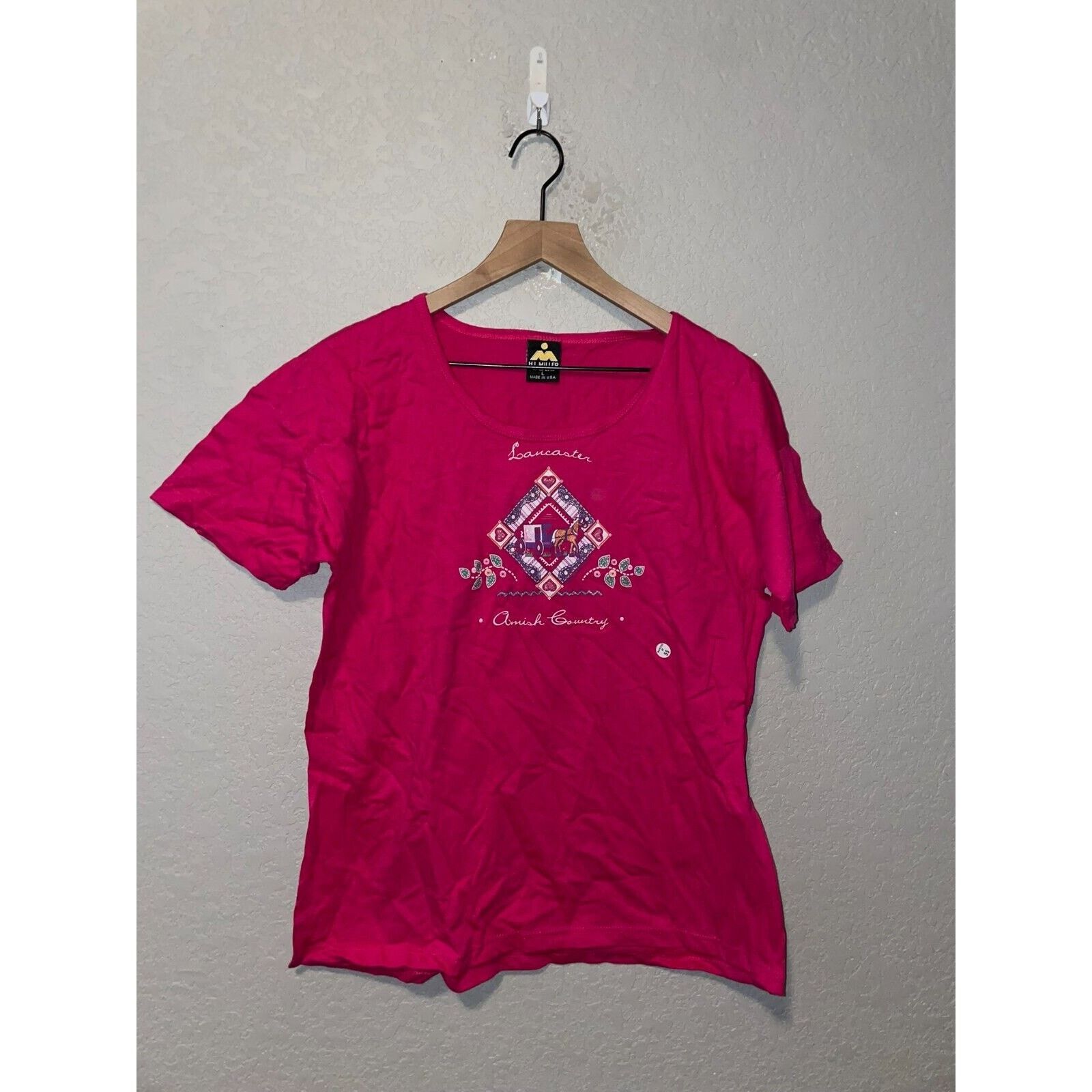 Vintage Womens Lancaster Shirt Pennsylvania Amish Top Tee 90s Large Size L / US 10 / IT 46 - 1 Thumbnail