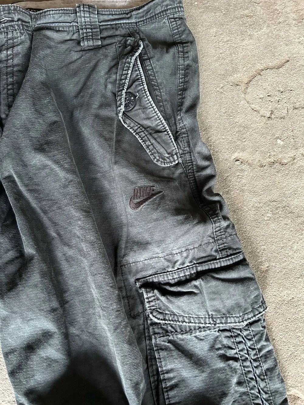 Junya Watanabe × Nike × Vintage NIKE 💥 JUNYA WATANABE BALENCIAGA STYLE WASHED JEANS Size US 34 / EU 50 - 5 Thumbnail