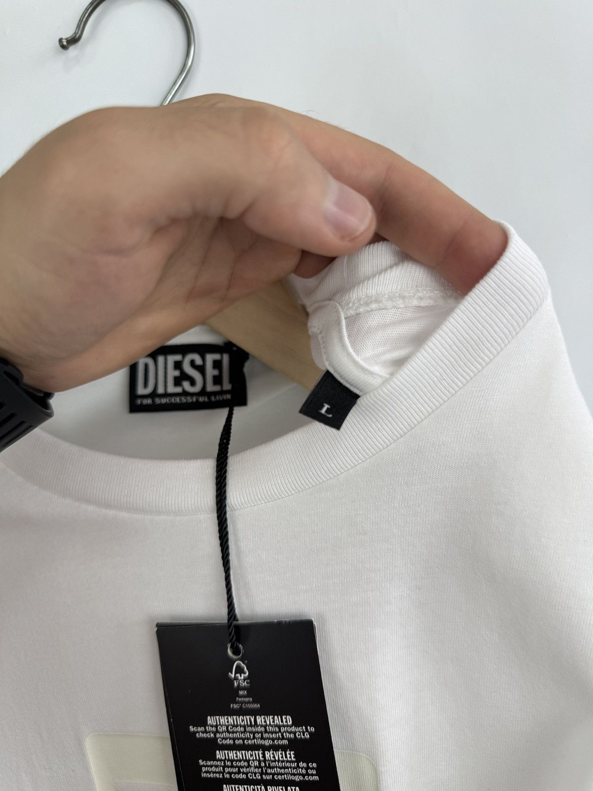 Diesel 🇺🇸❗️NEW Diesel For Successful Living T-Shirt Y2K Size US L / EU 52-54 / 3 - 9 Thumbnail