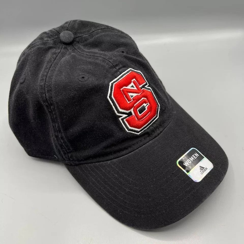 Adidas NC State Wolfpack Hat Women Black Adidas Strap Back Cap New Size ONE SIZE - 3 Thumbnail
