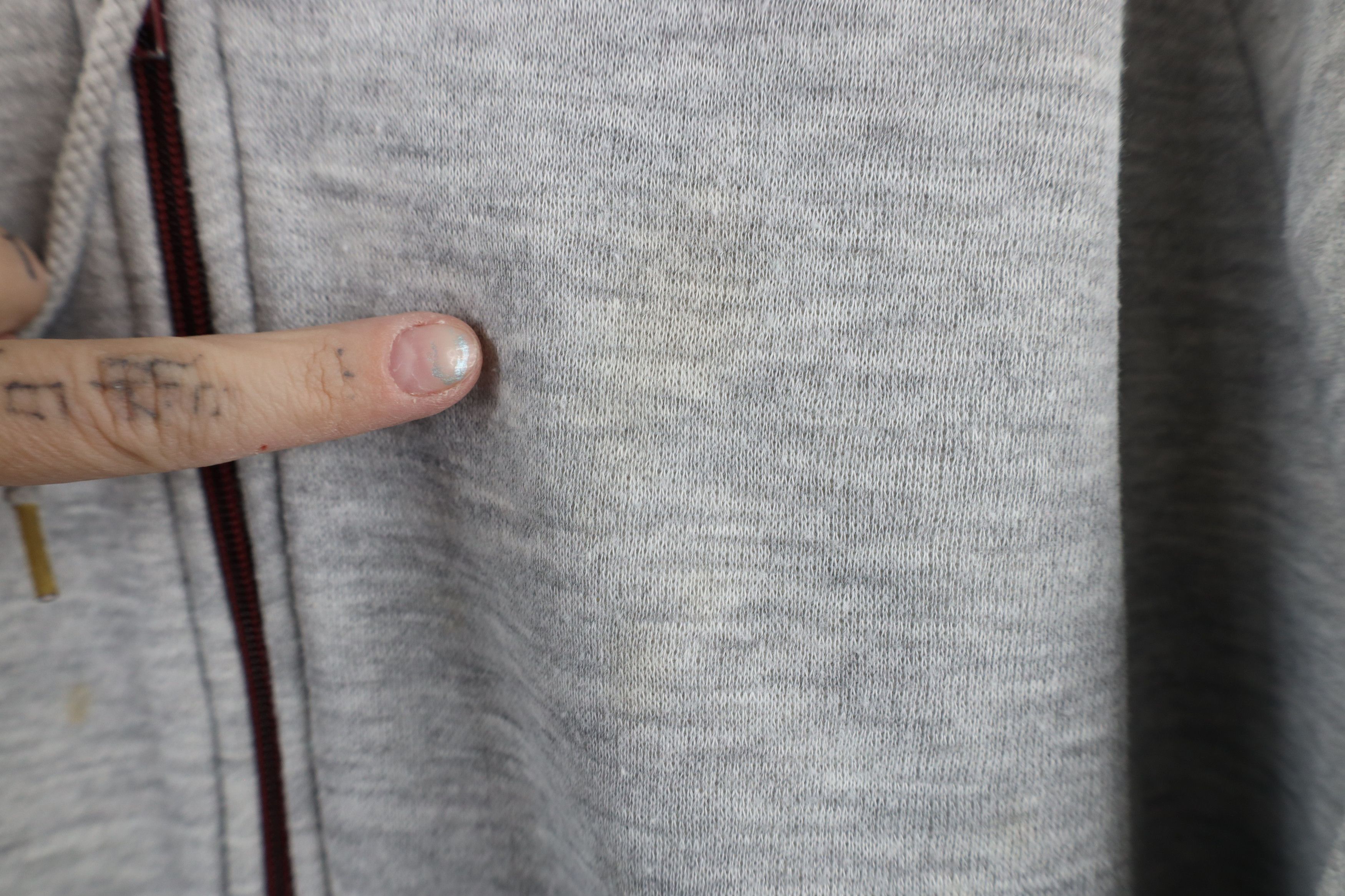 Vintage 70s Streetwear Striped Triblend Full Zip Hoodie