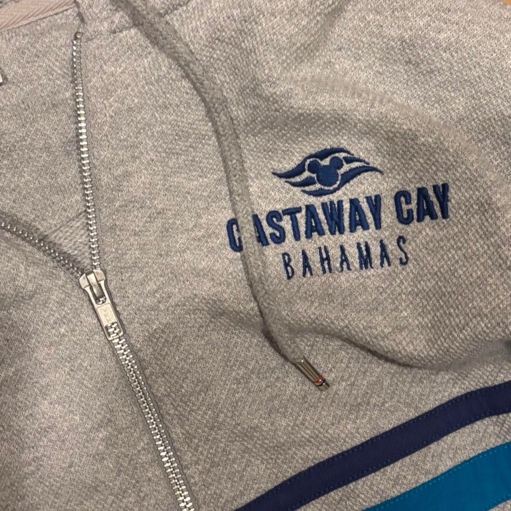 Disney Vintage Disney Resorts grey&blue striped zip-up hoodie Size US XL / EU 56 / 4 - 3 Thumbnail