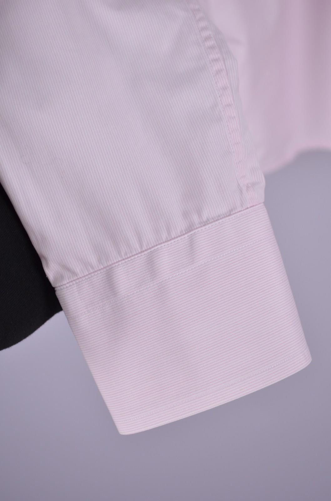 Eton Eton Mens Slim Pink Striped Dress Shirt Slim Size M (41 16) Size US M / EU 48-50 / 2 - 5 Thumbnail