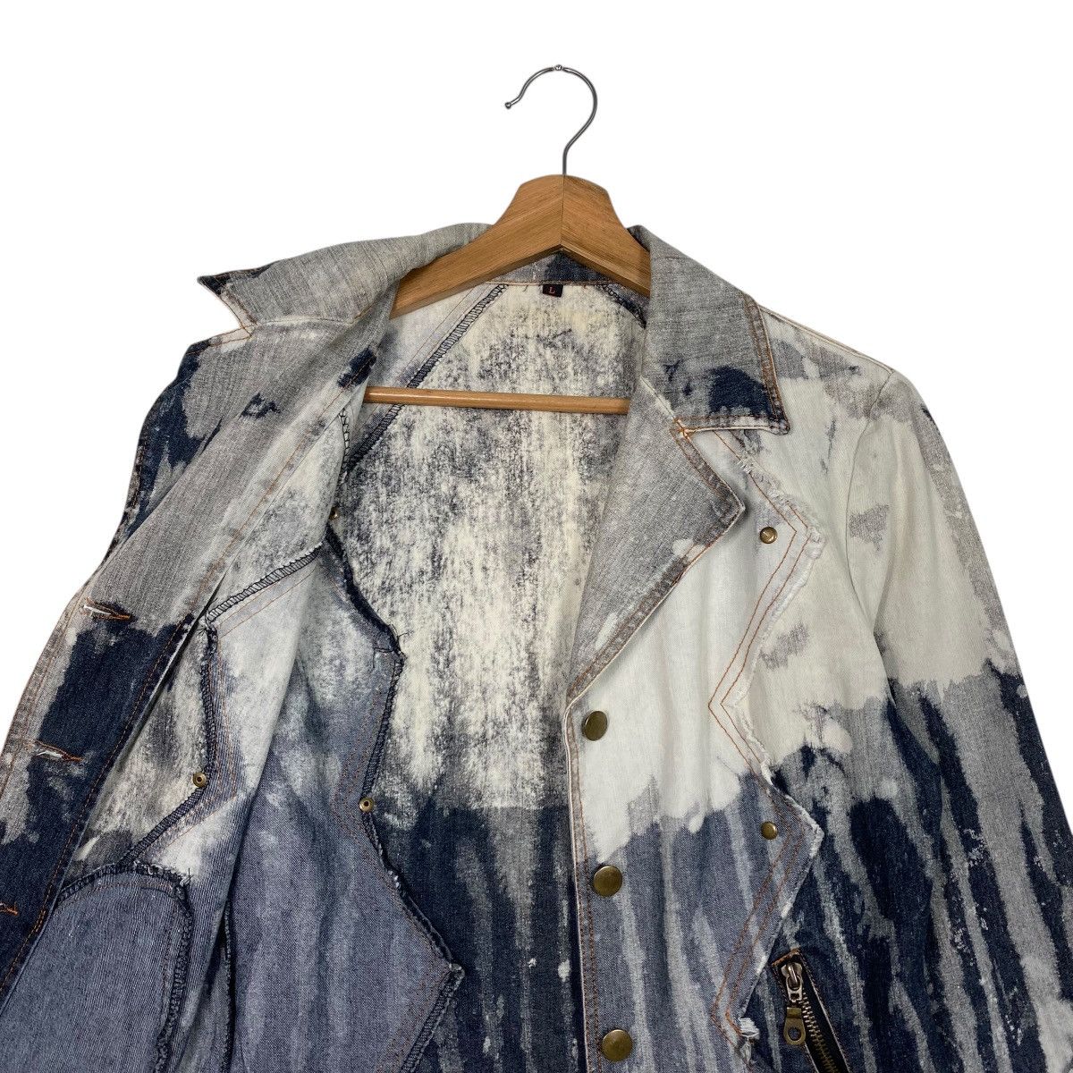 Japanese Brand Vintage Y2K ICHIOKU Fairy Grunge Cropped Denim Jacket Size US L / EU 52-54 / 3 - 10 Thumbnail