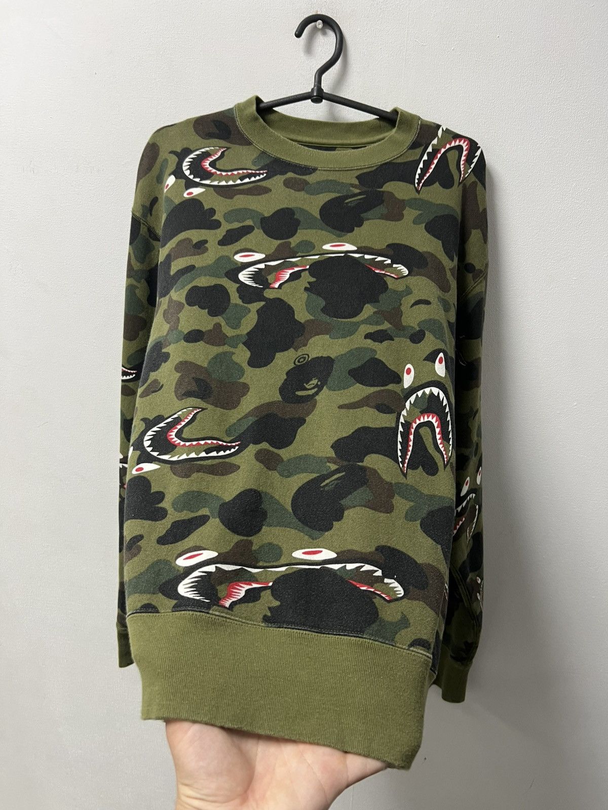 Bape Bape Shark 1st Camo Sweatshirt Size US M / EU 48-50 / 2 - 3 Thumbnail