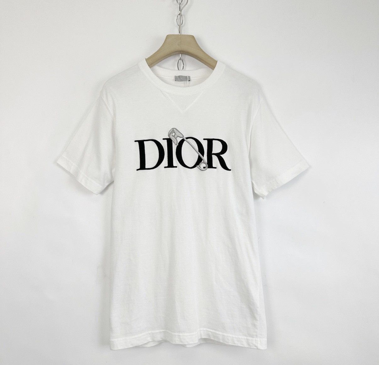 Dior White Short Sleeve Graphic Tee Size US M / EU 48-50 / 2 - 1 Thumbnail