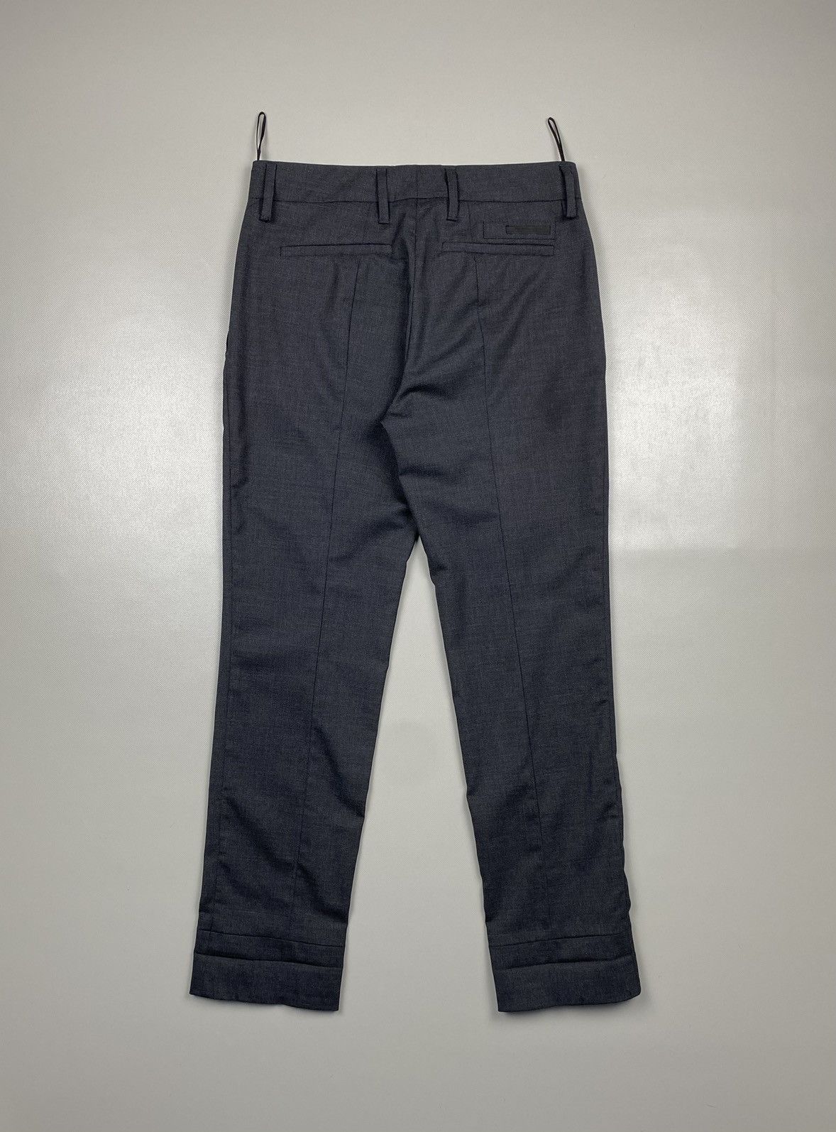 Prada Prada Women’s Black Tab Wool Trousers Pants Size 26" / US 2 / IT 38 - 4 Thumbnail
