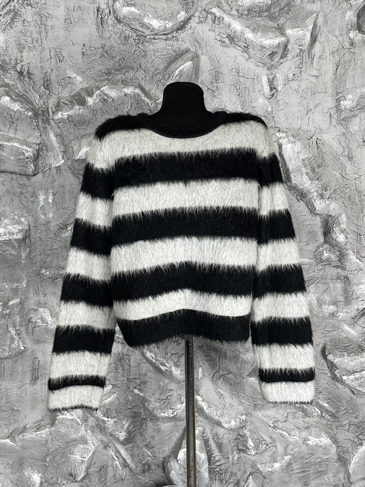 N21 N21 Striped Mohair Sweater RRP$500 Watanabe Yohji Marni Vibe Size US S / EU 44-46 / 1 - 1 Thumbnail
