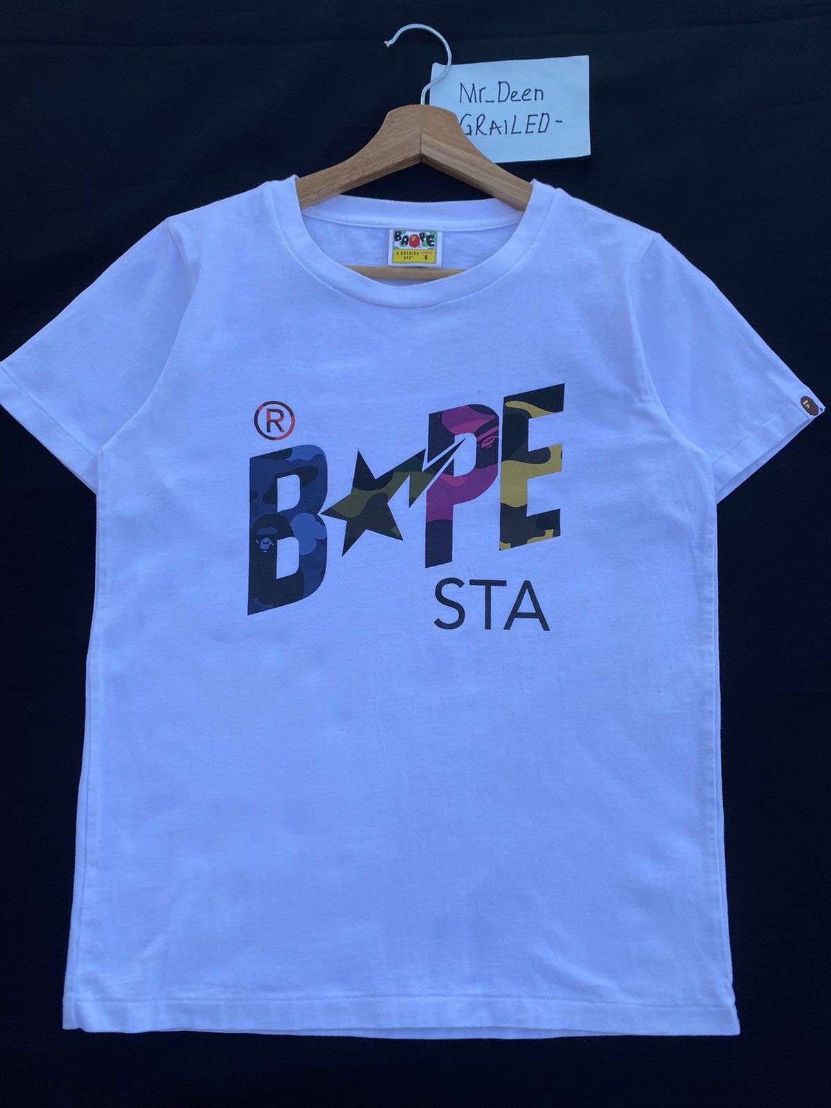 Bape Rare BAPE STA Spellout Tshirt Size S / US 4 / IT 40 - 5 Thumbnail