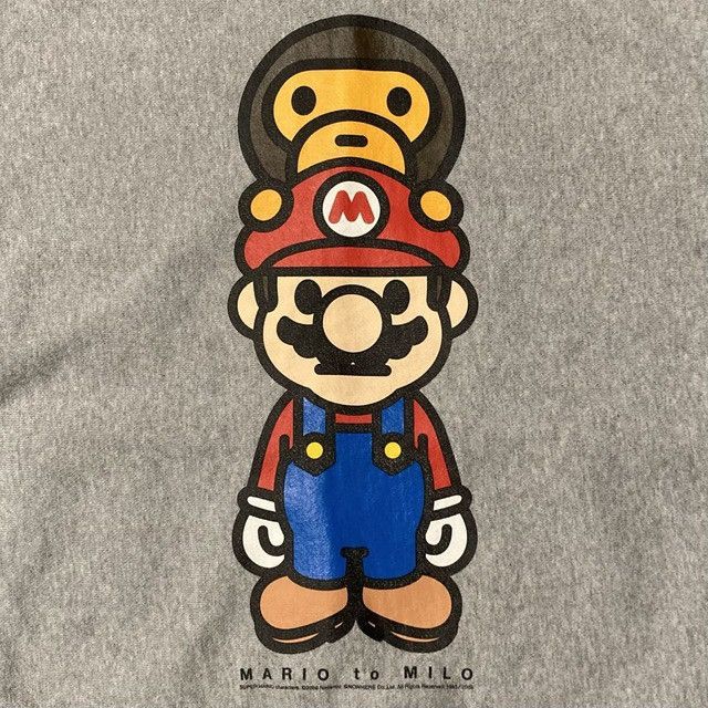 Bape BAPE × Nintendo Mario Milo Full Zip Hoodie a bathing ape Size US M / EU 48-50 / 2 - 5 Thumbnail