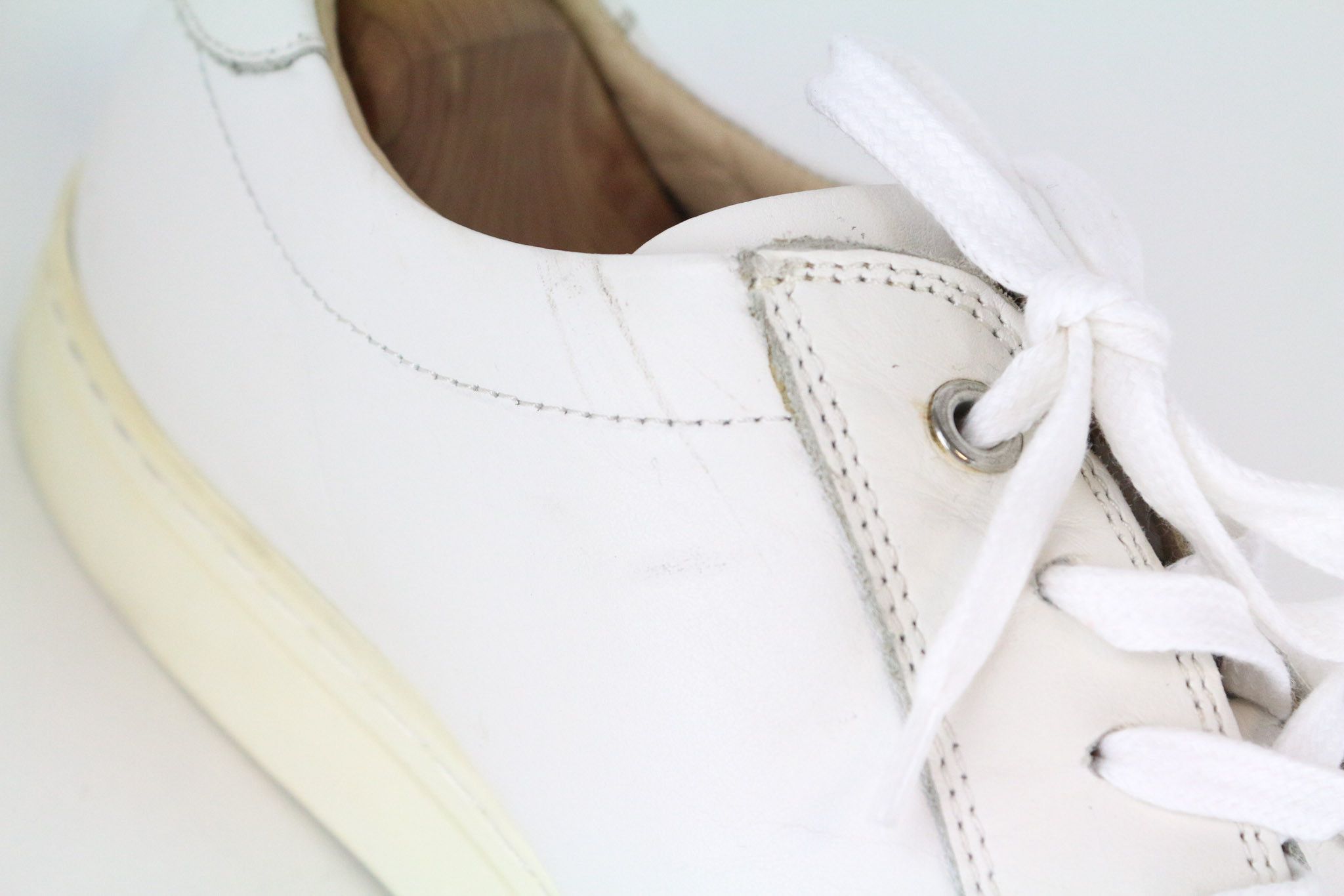 Suitsupply EU43 White Leather Laced Sneakers 73655 Size US 10 / EU 43 - 12 Thumbnail