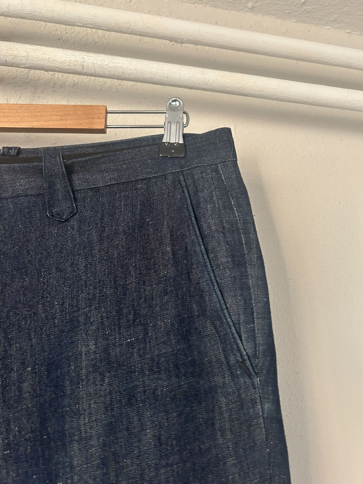 Gucci Blue Linen/Cotton Blend Pants Size US 36 / EU 52 - 4 Thumbnail
