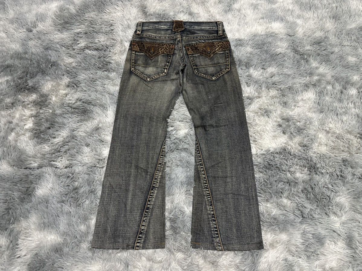 semanticdesign 🔥Sick Y2K Semantic Design Flared Denim Snakeskin Pocket Size US 30 / EU 46 - 10 Thumbnail