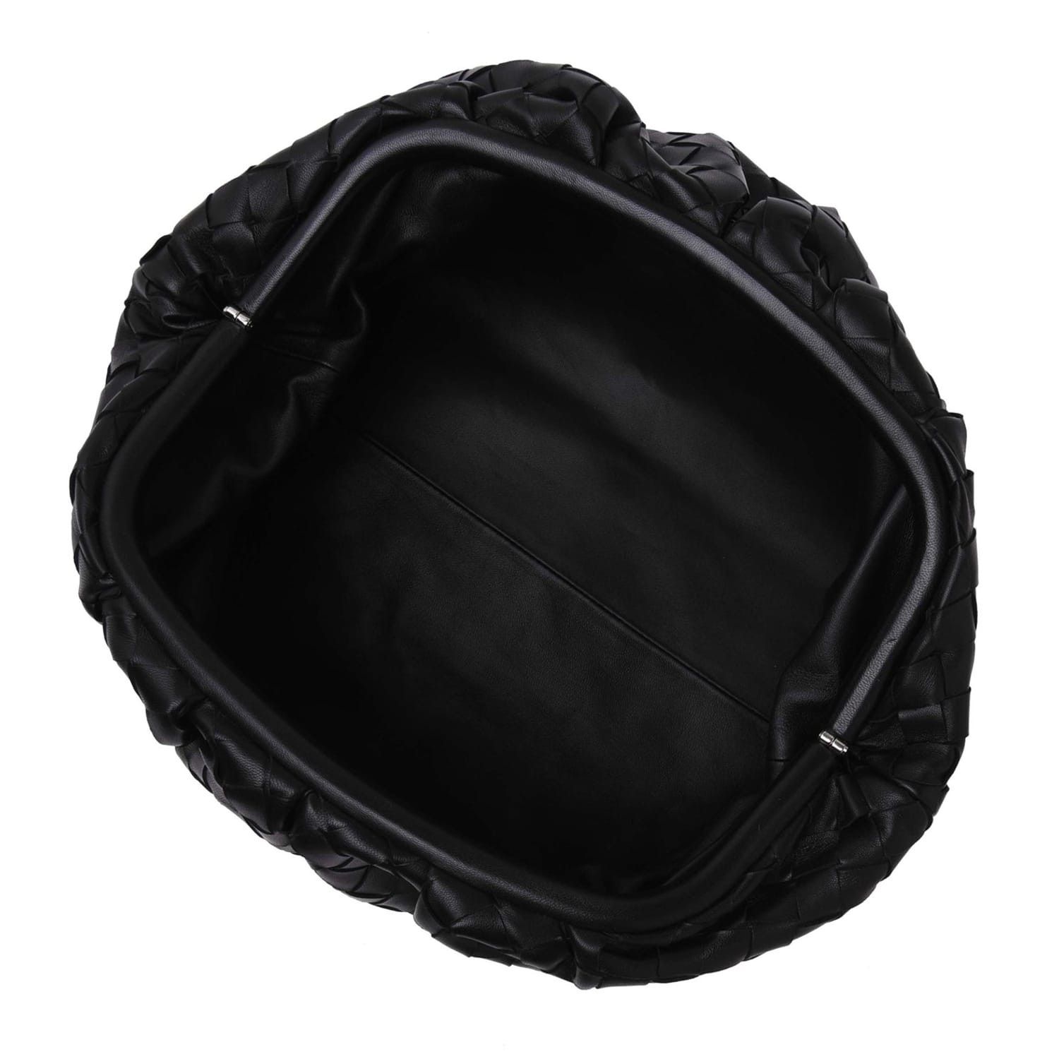 Bottega Veneta Bottega Veneta Pouch Medium Clutch Bag in Black Size ONE SIZE - 4 Thumbnail