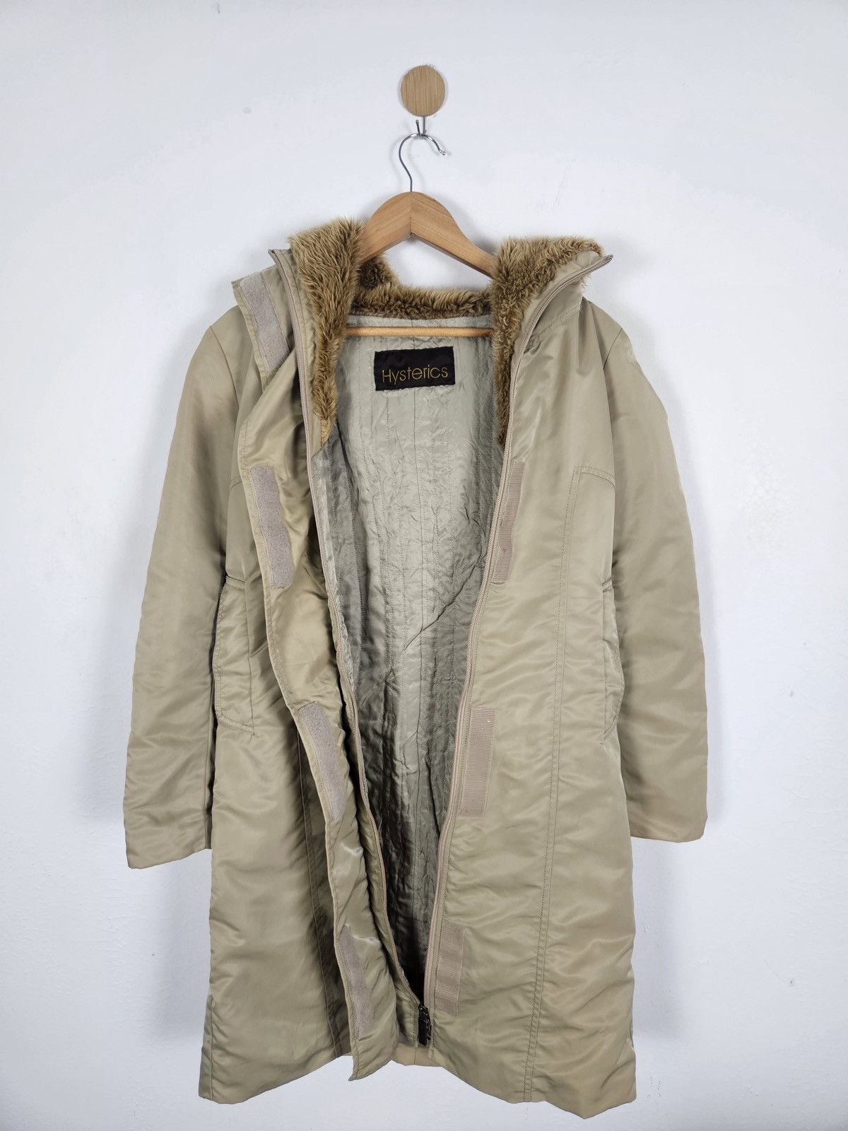 Hysteric Glamour Hysteric Glamour long parka jacket fur-trimmed hood Size US S / EU 44-46 / 1 - 2 Thumbnail