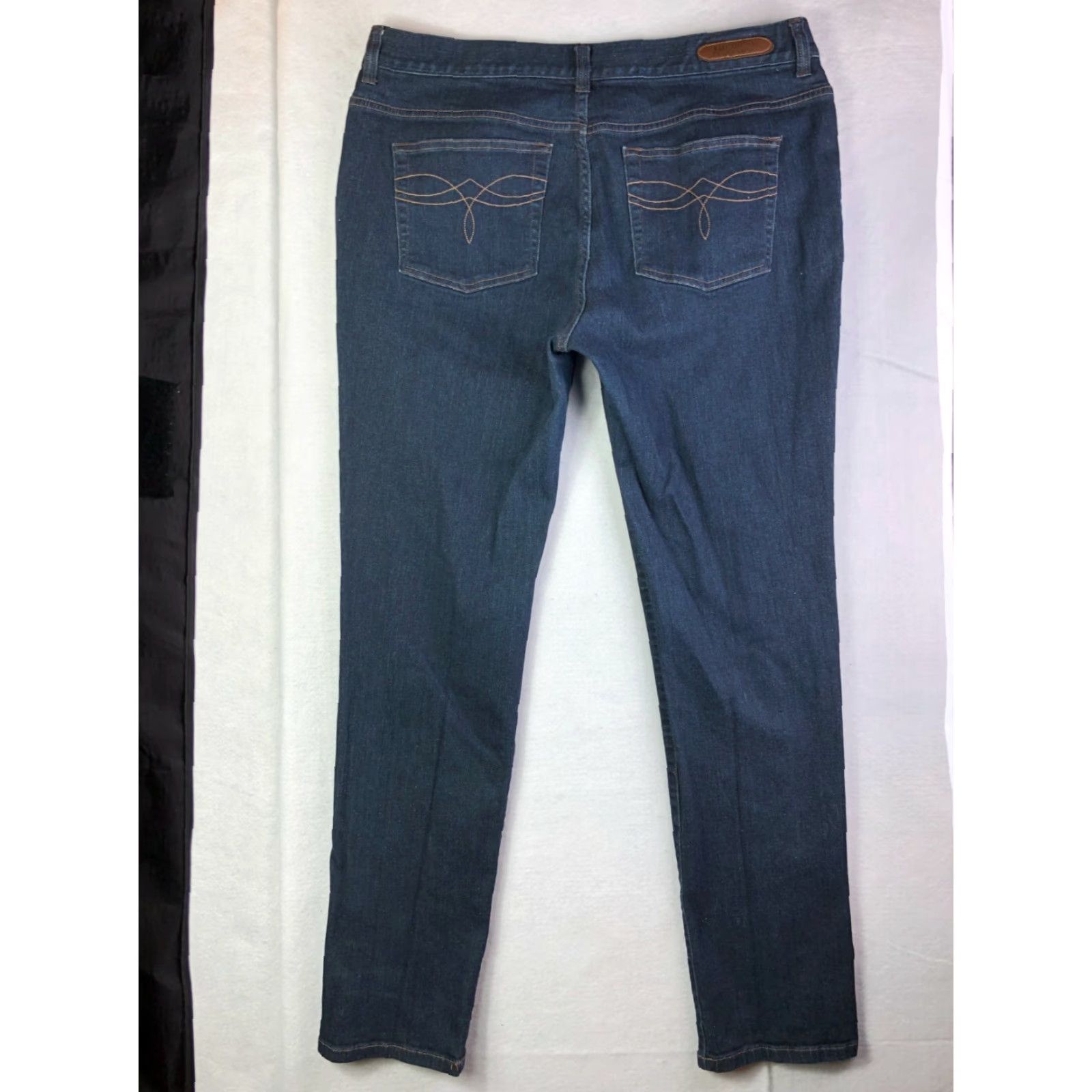 Vintage American Living Revere Slim Leg Jeans Womens Size 14 35x30 Measured Blue Size 36" / US 14 / IT 50 - 2 Thumbnail