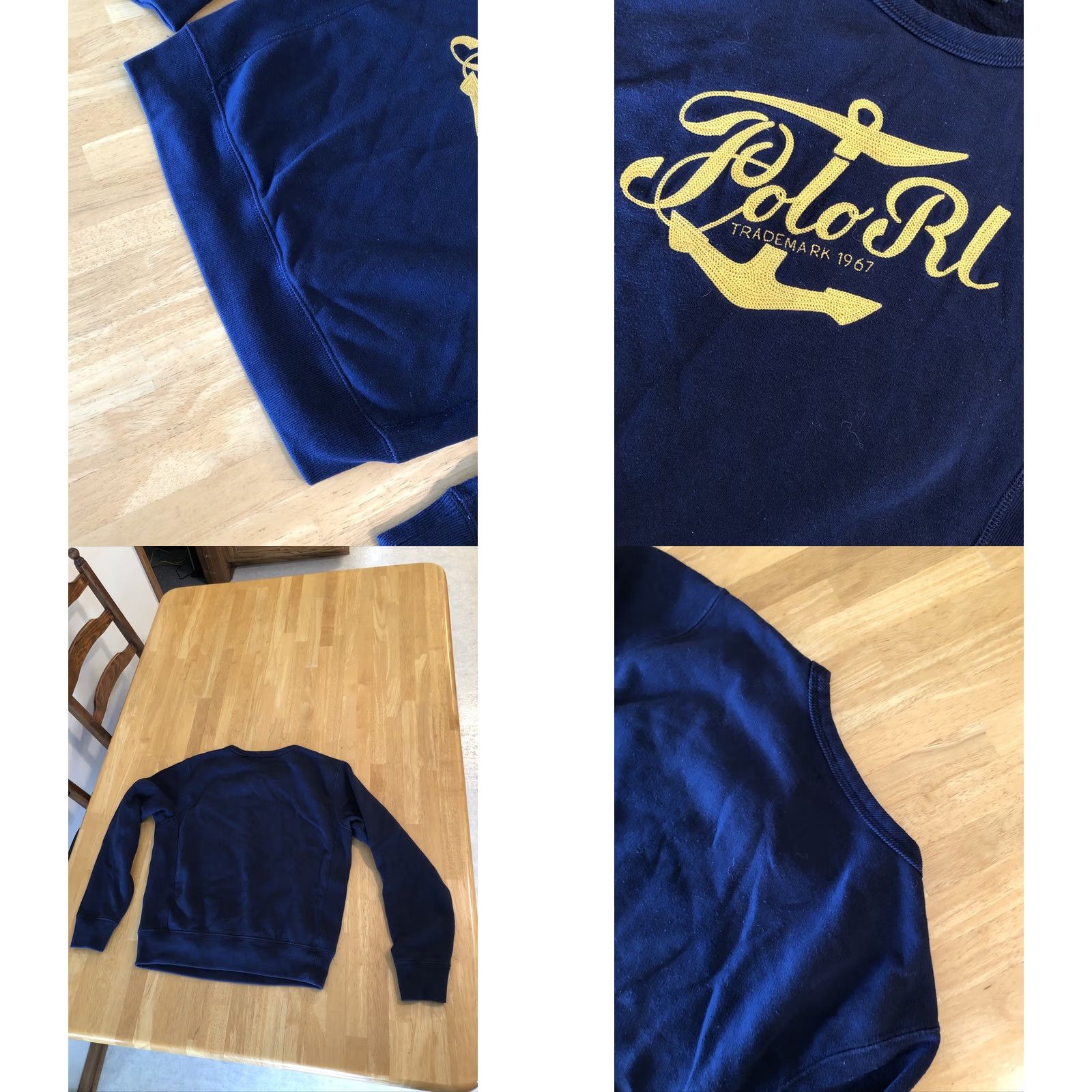 Polo Ralph Lauren Polo Ralph Lauren Sweatshirt Womens Small Petite Anchor Pullover Embroidered Crew Neck Navy Blue Size S / US 4 / IT 40 - 8 Thumbnail