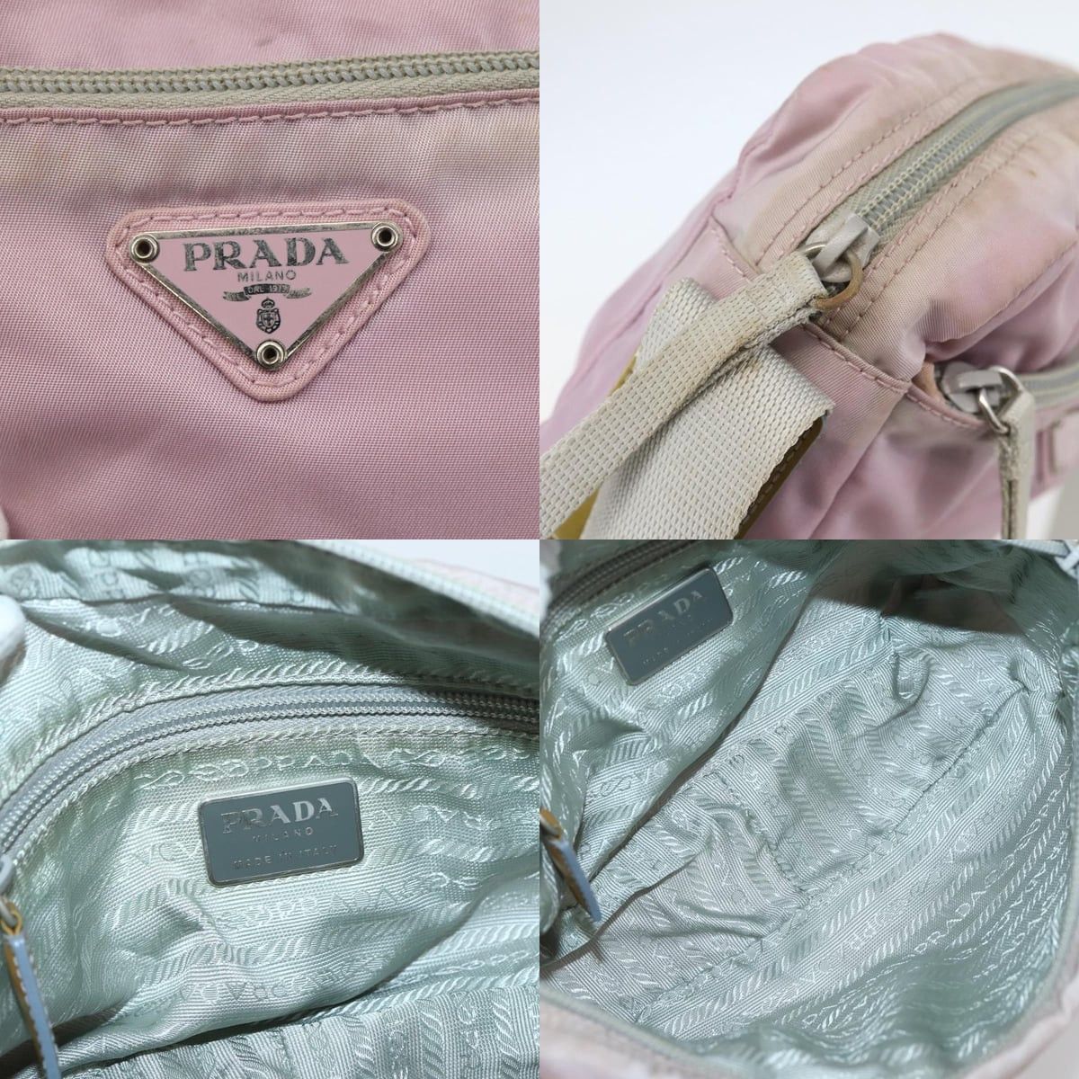 Prada PRADA Shoulder Bag Nylon Pink Silver Size ONE SIZE - 11 Thumbnail
