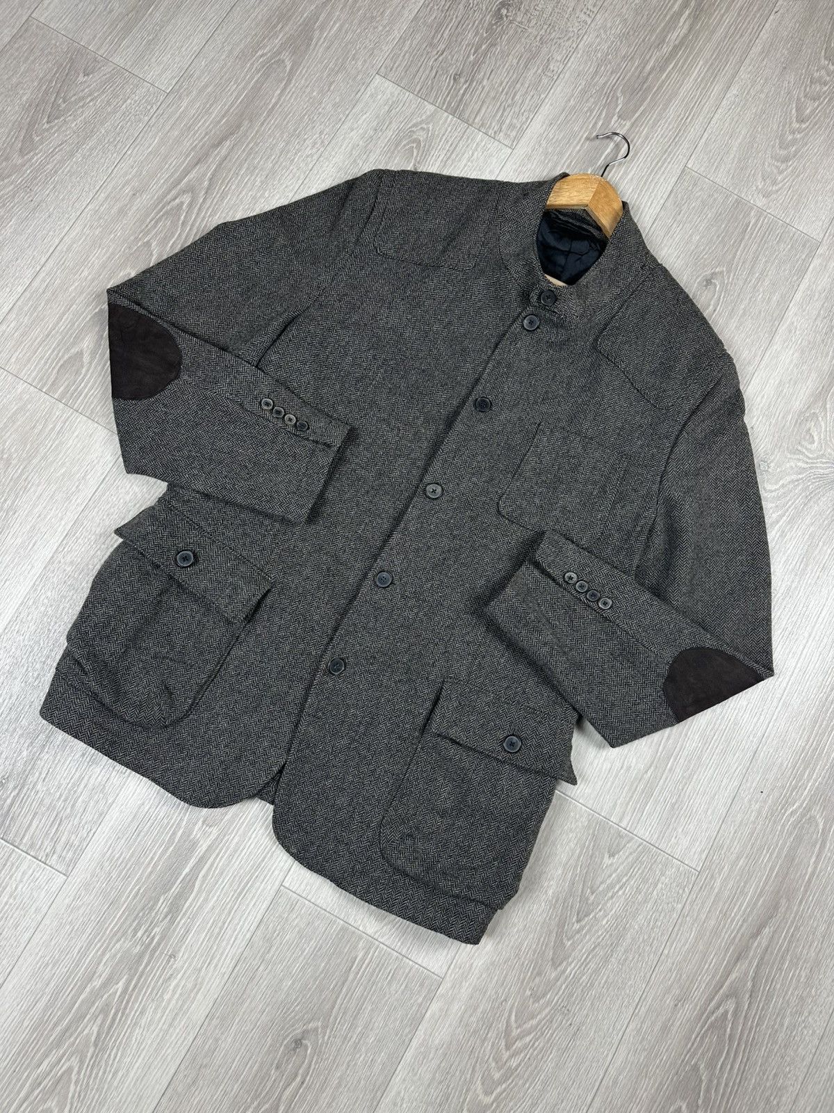Massimo Dutti Massimo Dutti Grey Wool Blazer Jacket Size US M / EU 48-50 / 2 - 3 Thumbnail