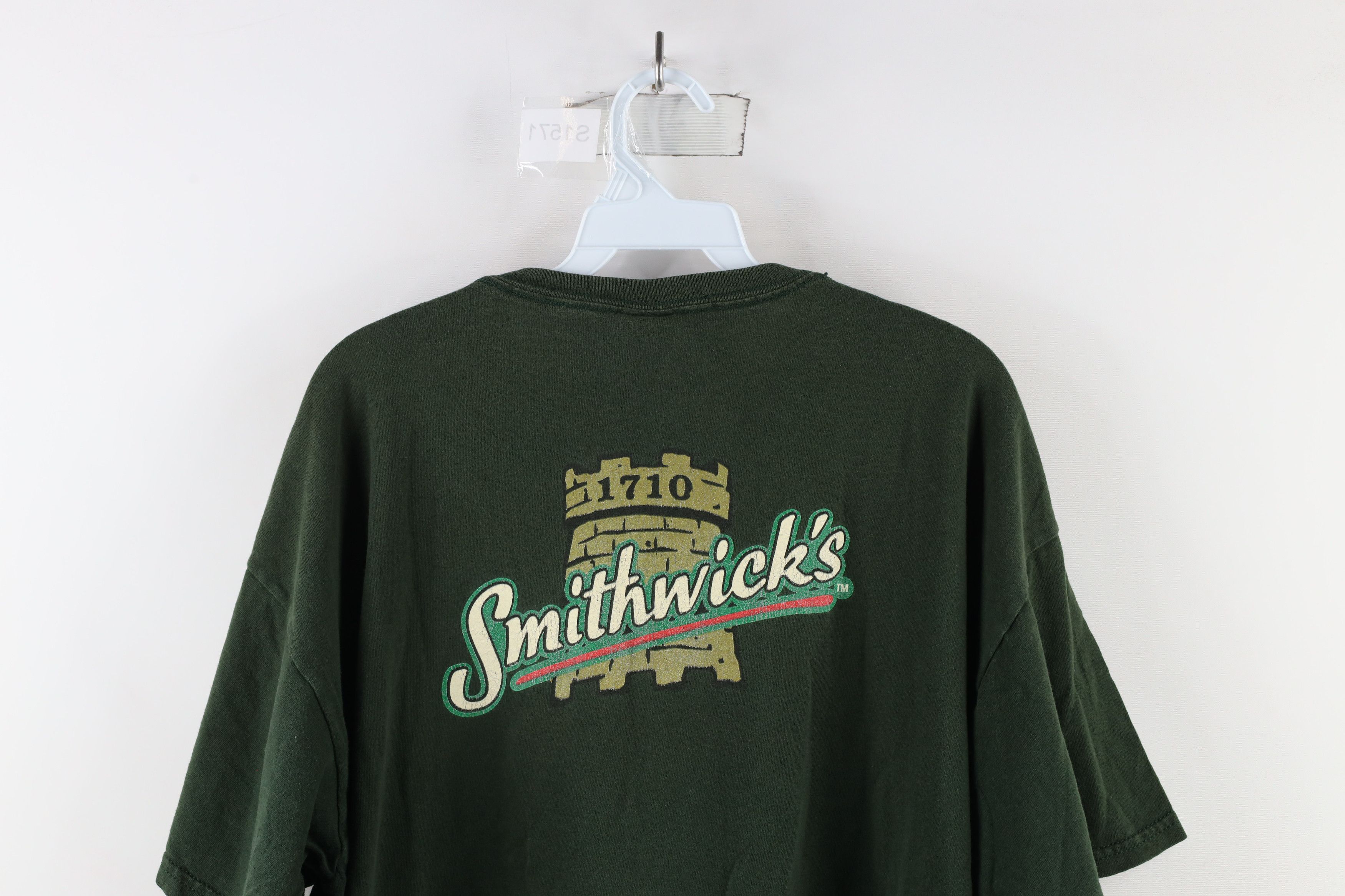 Vintage Vintage Out Smithwicks Imported Irish Ale Beer T-Shirt Green Size US XL / EU 56 / 4 - 8 Thumbnail