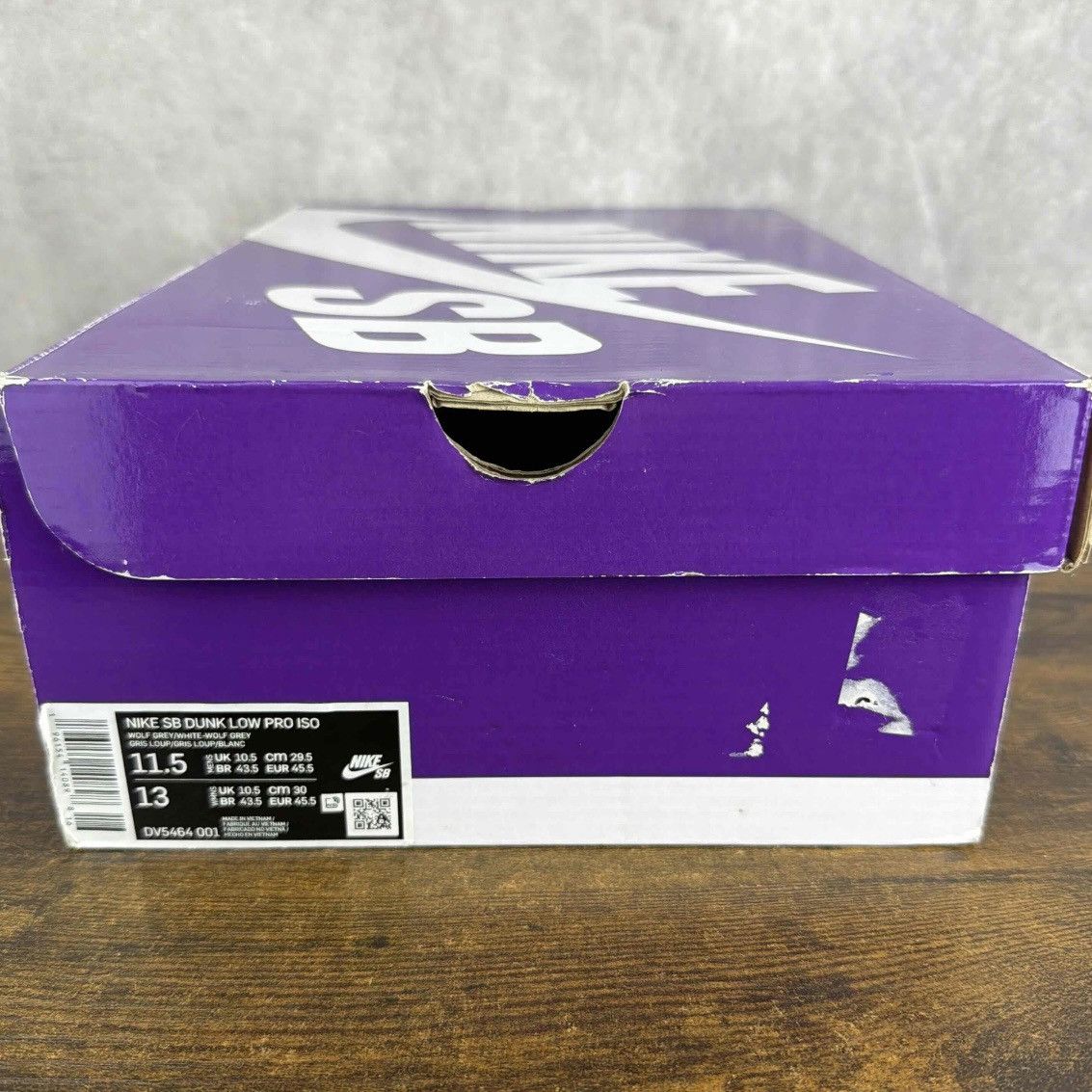 Nike Nike SB Dunk Low Pro Orange Label Wolf Grey Gum DV5464-001 Size US 11.5 / EU 44-45 - 9 Thumbnail
