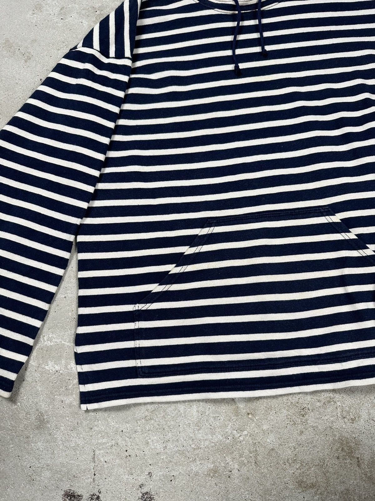 Saint James × Vintage Vintage 90s Saint James Striped Pocket Sweatshirt Size US M / EU 48-50 / 2 - 5 Thumbnail