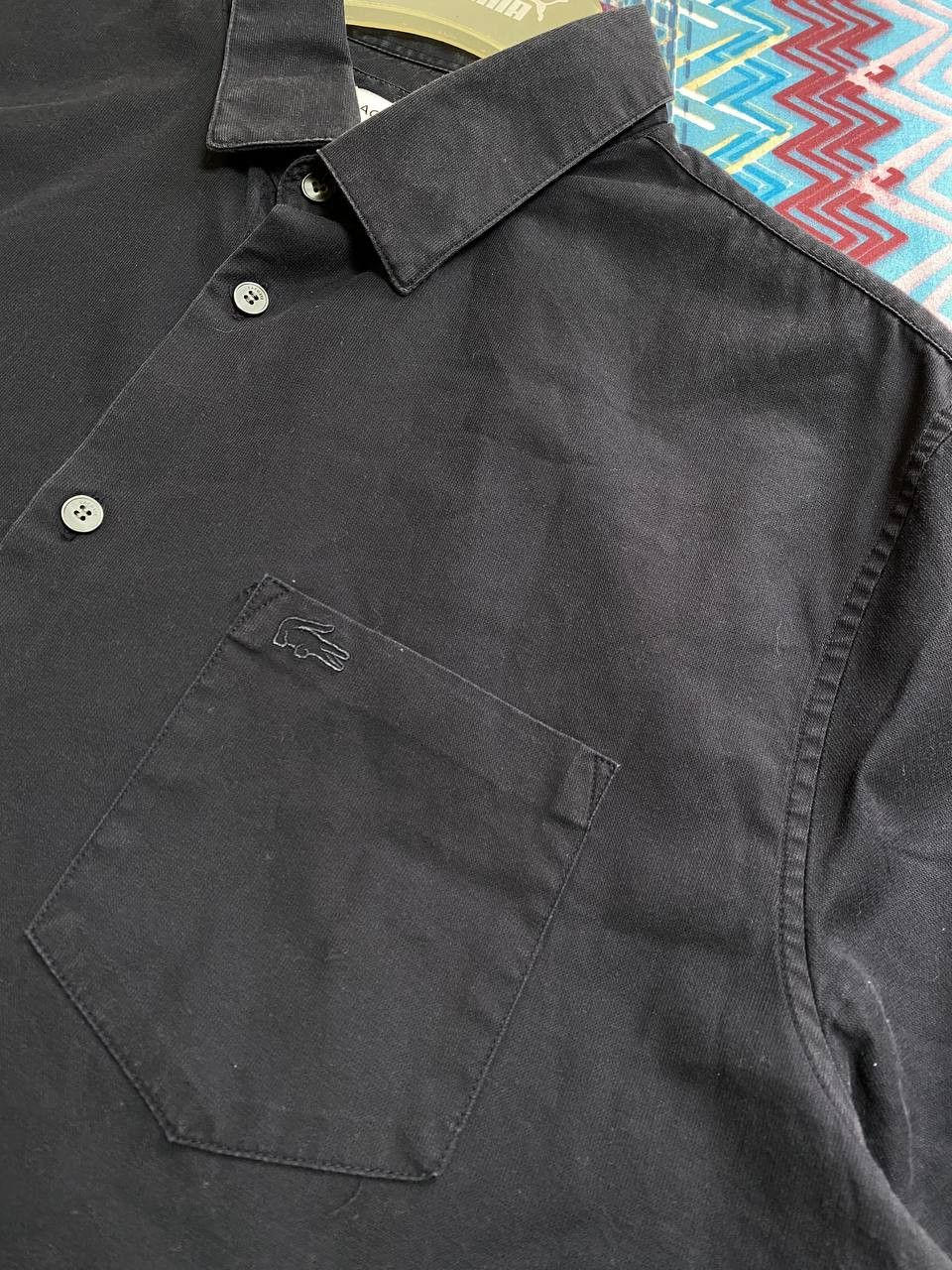 Lacoste Vintage Y2K Lacoste black shirt logo streetwear Size US S / EU 44-46 / 1 - 6 Thumbnail