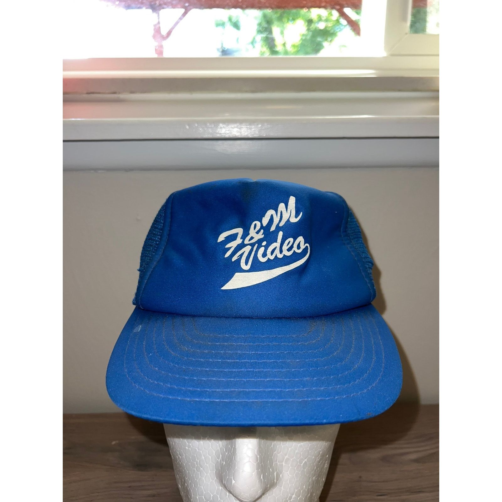 Vintage Vintage F&M Video Blue Trucker Hat Headwear Snapback VTG OS Size ONE SIZE - 3 Thumbnail