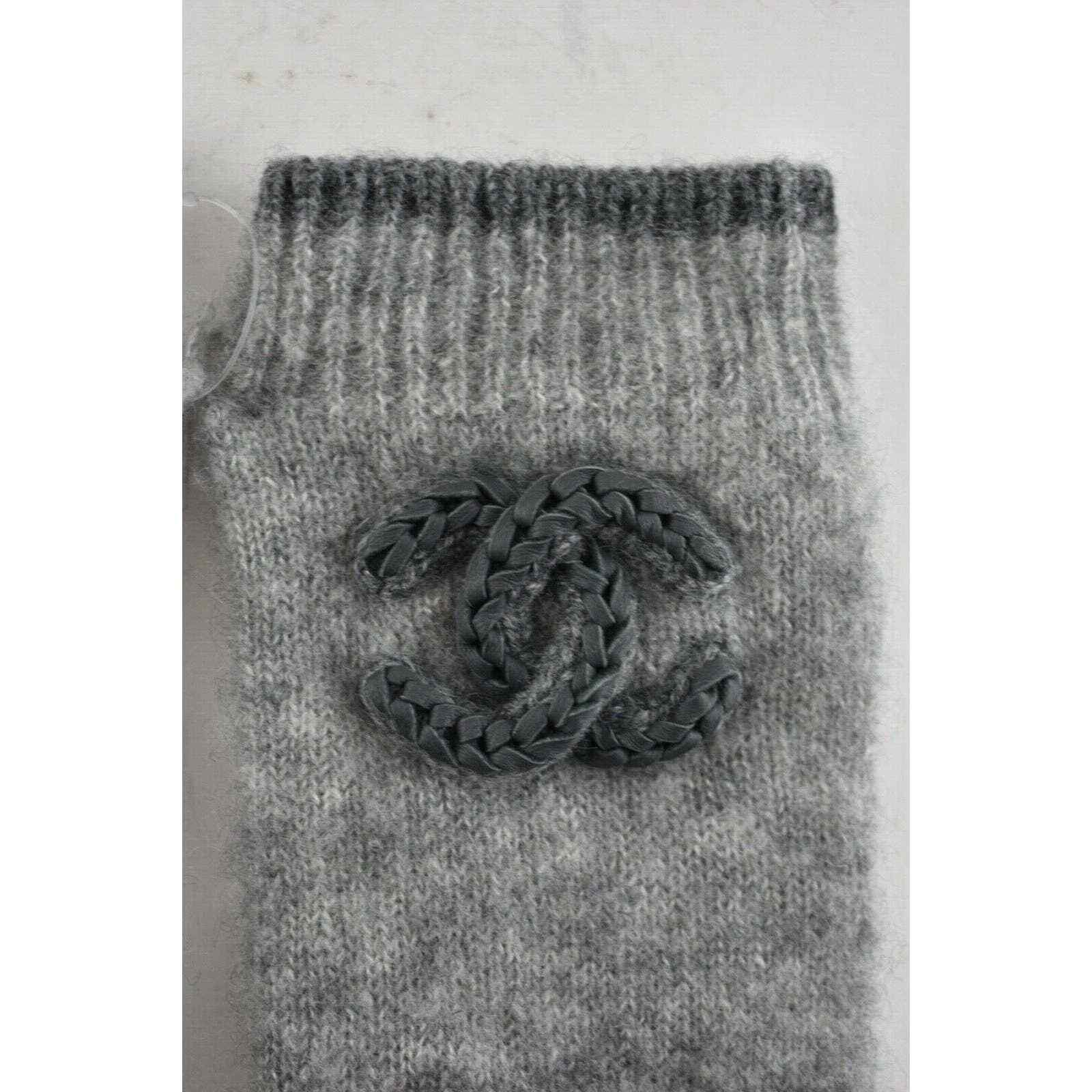 Chanel Chanel Silk CC Calfskin Leather Braided Logo 5 Finger Gloves Size ONE SIZE - 3 Thumbnail