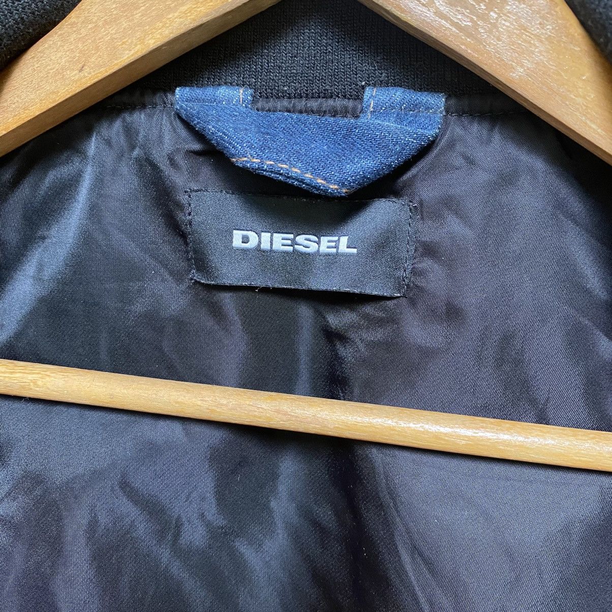 Diesel 💥DIESEL BLACK BIKER BOMBER JACKET Size US XL / EU 56 / 4 - 8 Thumbnail