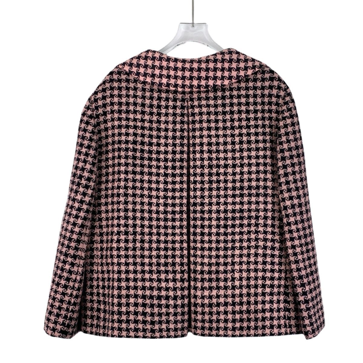 Gucci Gucci Pink Wool Chambray Lapel Single Breasted Jacket Size L / US 10 / IT 46 - 2 Thumbnail
