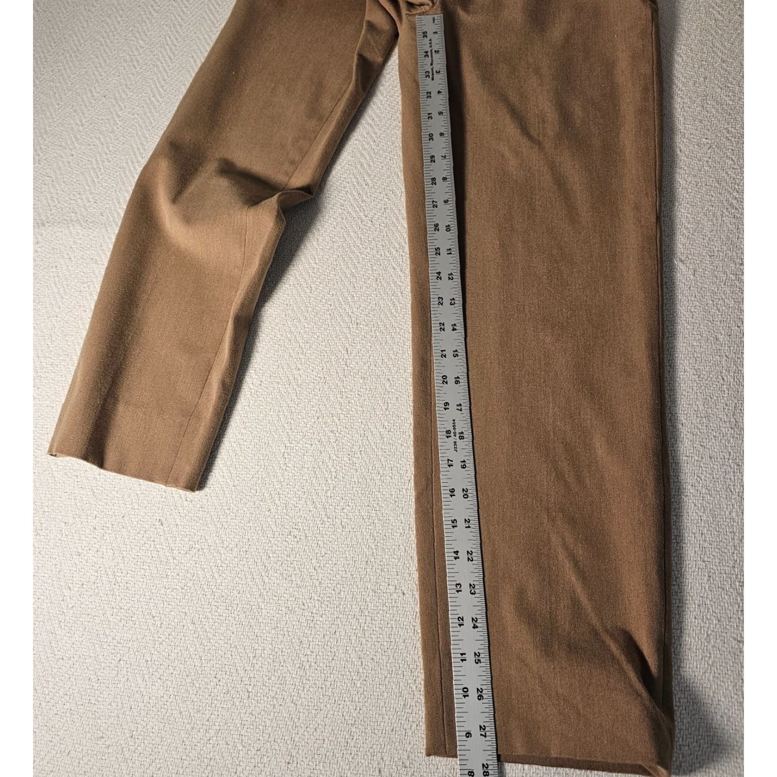 Talbots Talbots Brand Dress Pants Women Regular Size 2 Brown Stretch Polyester Spandex Rayon Solid Straight Zip Casual Size 26" / US 2 / IT 38 - 7 Thumbnail
