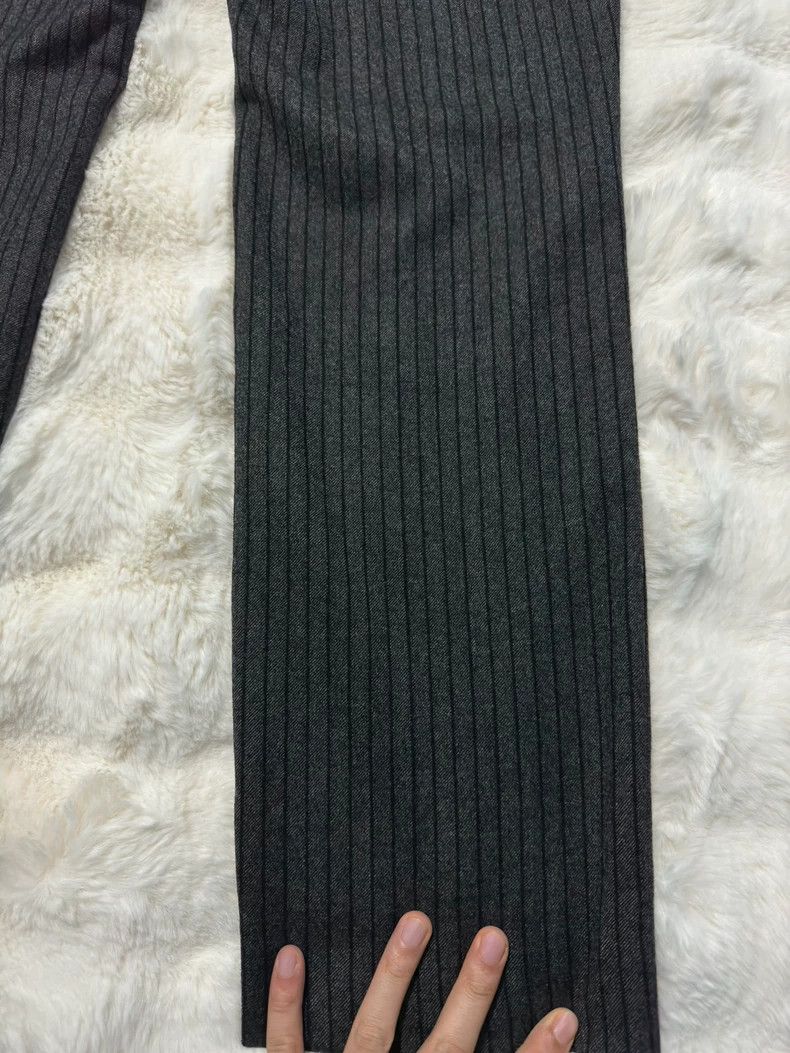 Yves Saint Laurent saint laurent size US 50 Dark grey striped trousers 2501-Ne Size US 34 / EU 50 - 8 Thumbnail