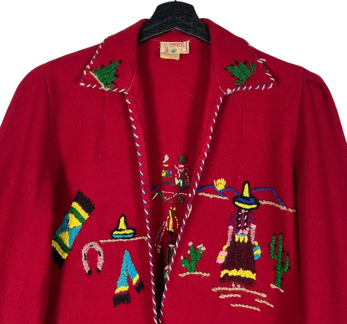 Mexicana Vintage 1940s-1950s hand embroidered Mexican souvenir jacket Size S / US 4 / IT 40 - 5 Thumbnail