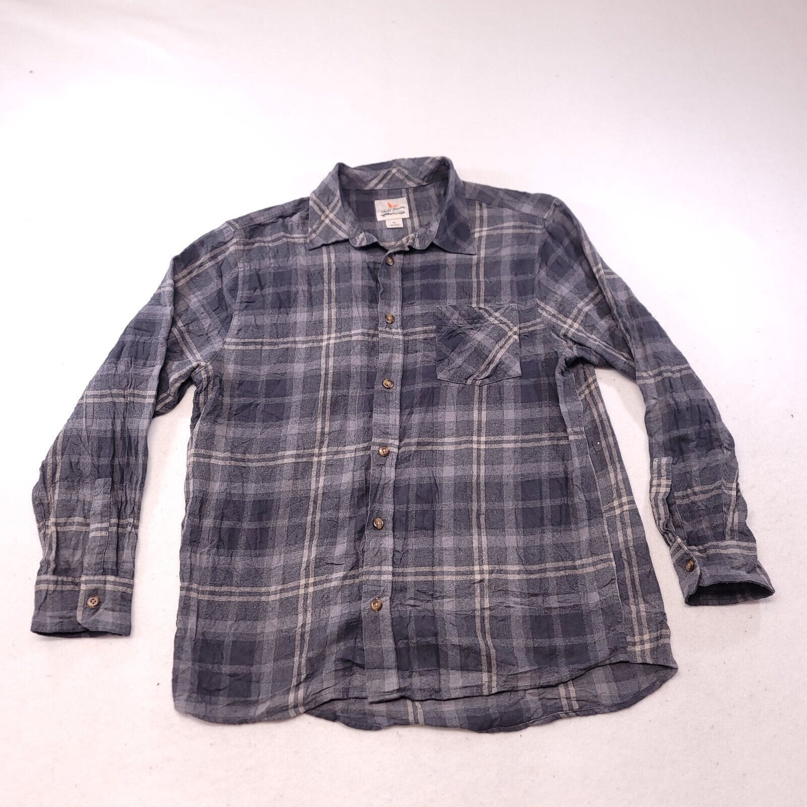 Field & Stream Field & Stream Tartan Flannel Shirt Mens Size XL Gray Size US XL / EU 56 / 4 - 2 Thumbnail