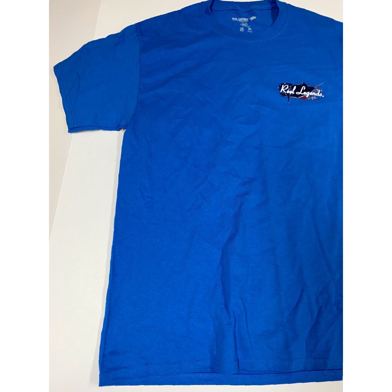 Vintage Reel Legends Shirt mens Medium blue from sea to shining sea Size US M / EU 48-50 / 2 - 3 Thumbnail