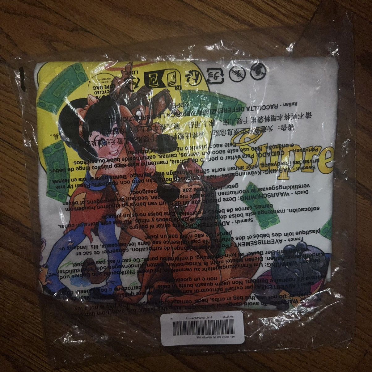 Supreme In Hand Supreme All Dogs GoTo Heaven Tee White Size M Size US M / EU 48-50 / 2 - 5 Thumbnail
