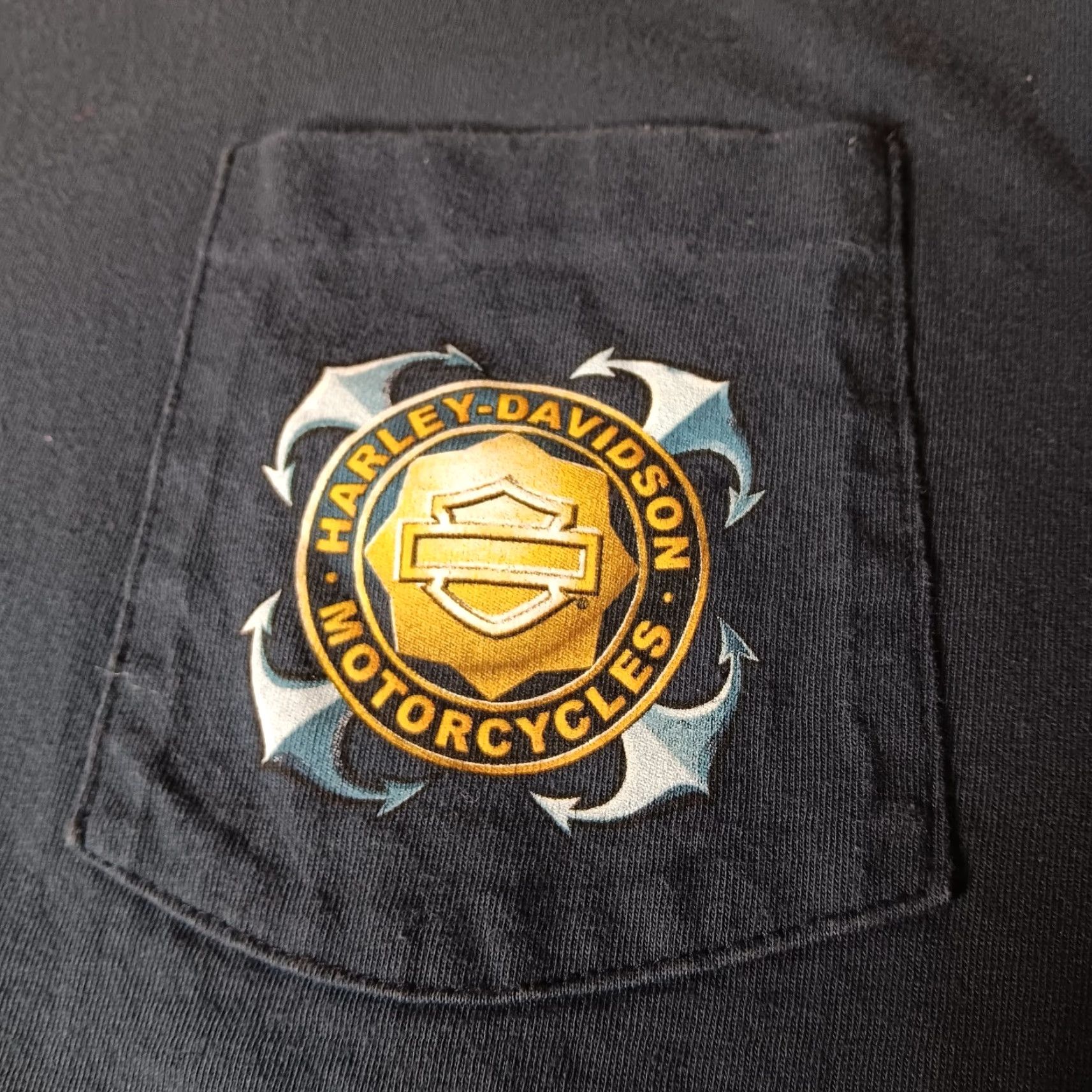 Harley Davidson Harley-Davidson Shirt L Adult Black Skull Myrtle Beach 2007 Single Stitch Beach Biker Size US L / EU 52-54 / 3 - 5 Thumbnail