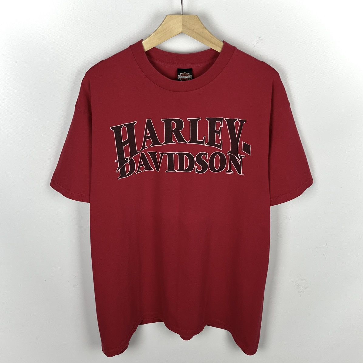 Harley Davidson Vintage Harley Davidson y2k Las Vegas big logo tee 1998 Size US XL / EU 56 / 4 - 1 Thumbnail