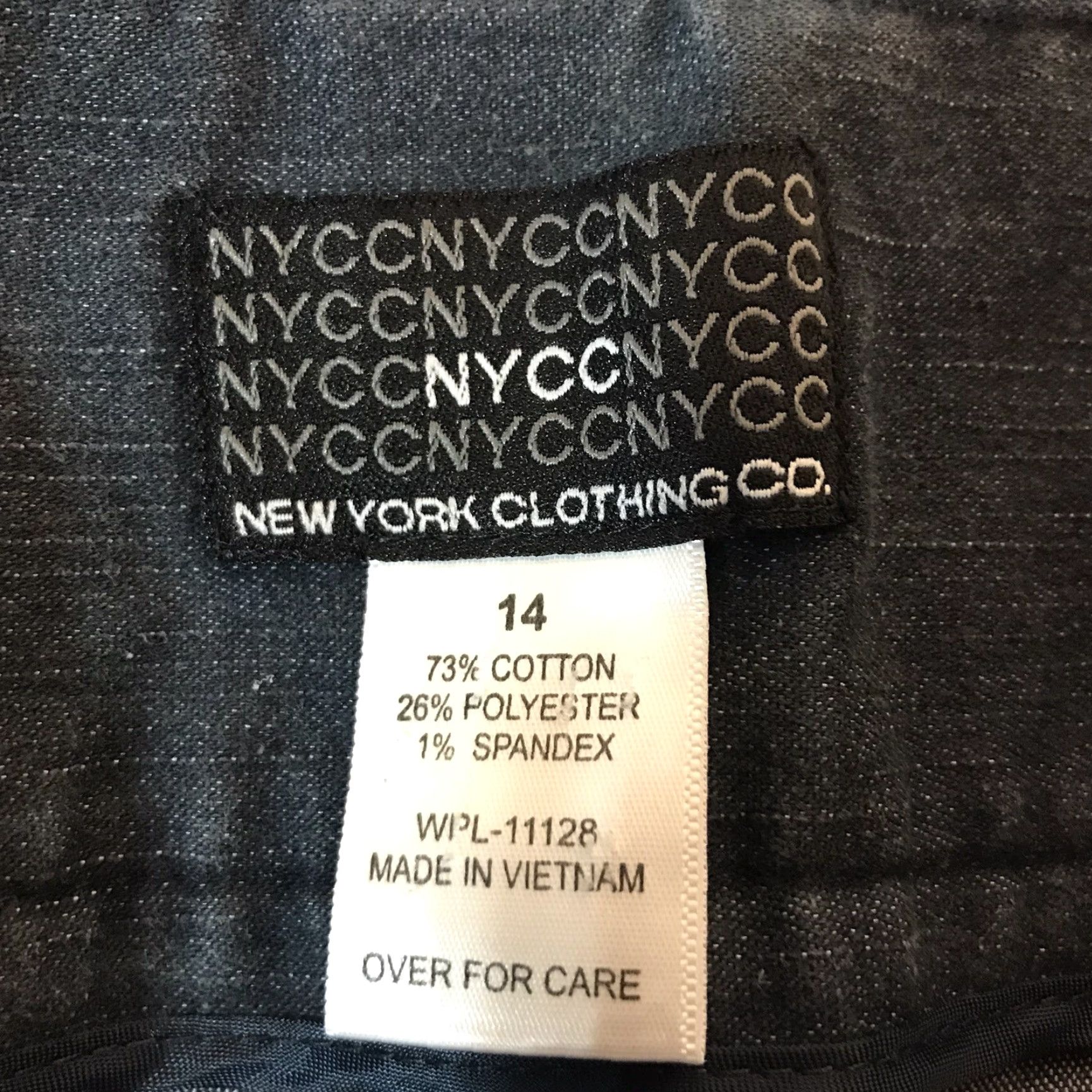 CO New York Clothing Co Gray Cropped Pants Women Size 14 Casual Business Travel Preppy Regular Fit Size 36" / US 14 / IT 50 - 3 Thumbnail