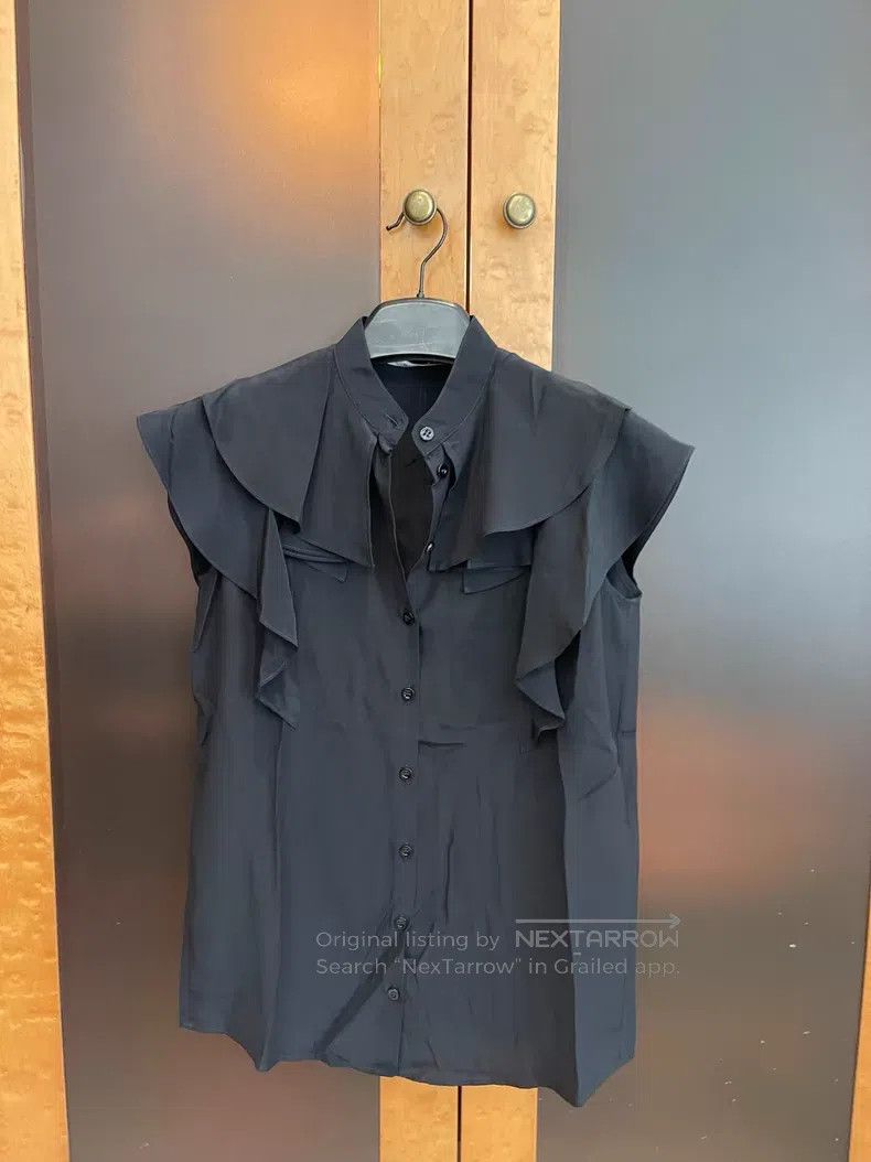 Givenchy Givenchy Flounced Sleeveless Shirt Size XXS / US 00 / IT 34 - 1 Thumbnail