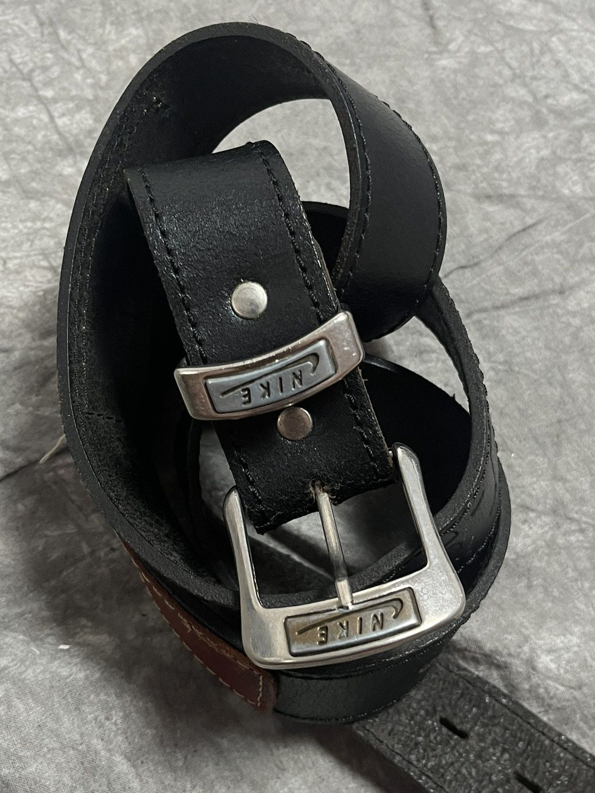 Leather × Nike × Vintage Vintage Belt Nike Size ONE SIZE - 2 Thumbnail