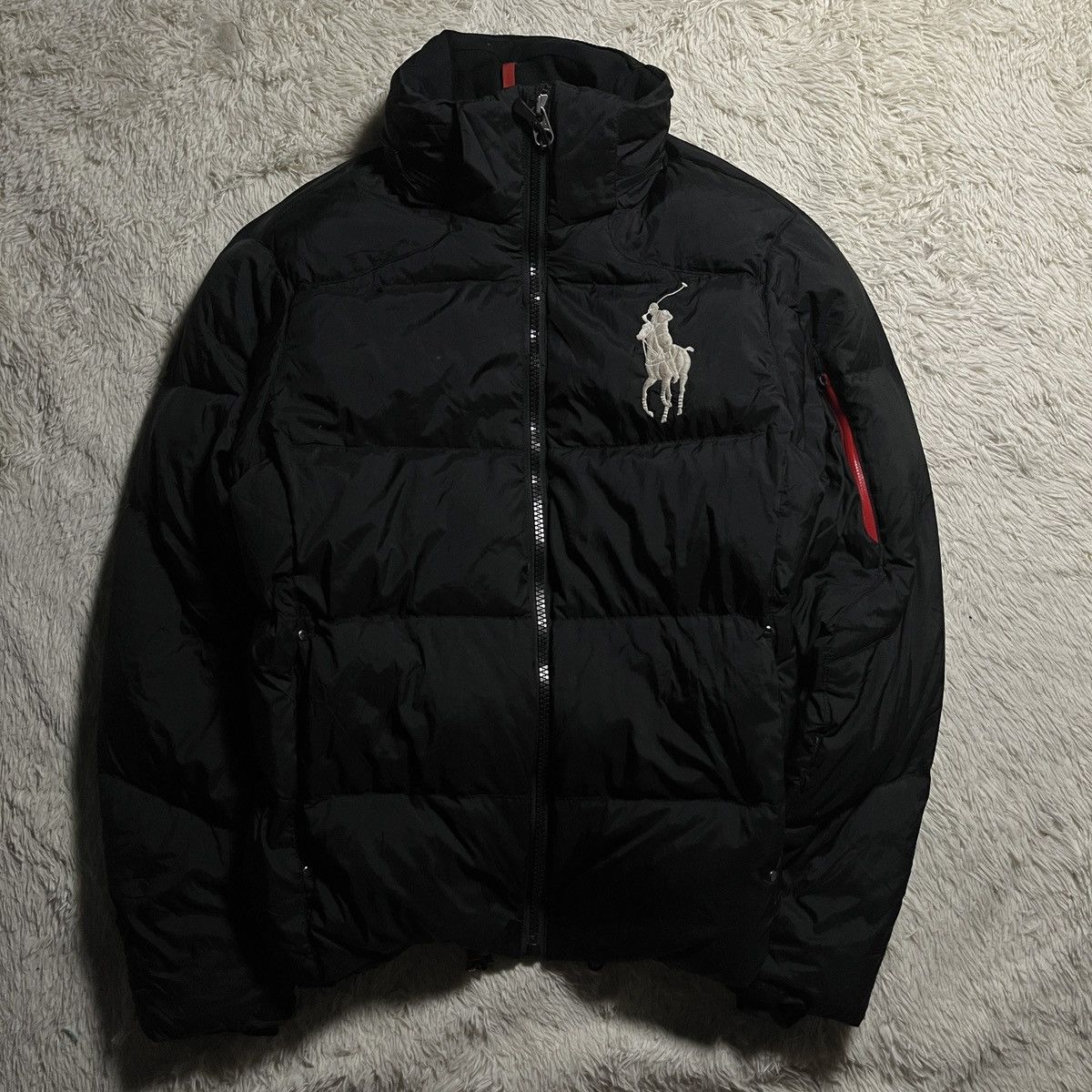 Polo Ralph Lauren Polo Ralph Lauren Black & Red Puffer Jacket Size US M / EU 48-50 / 2 - 2 Thumbnail