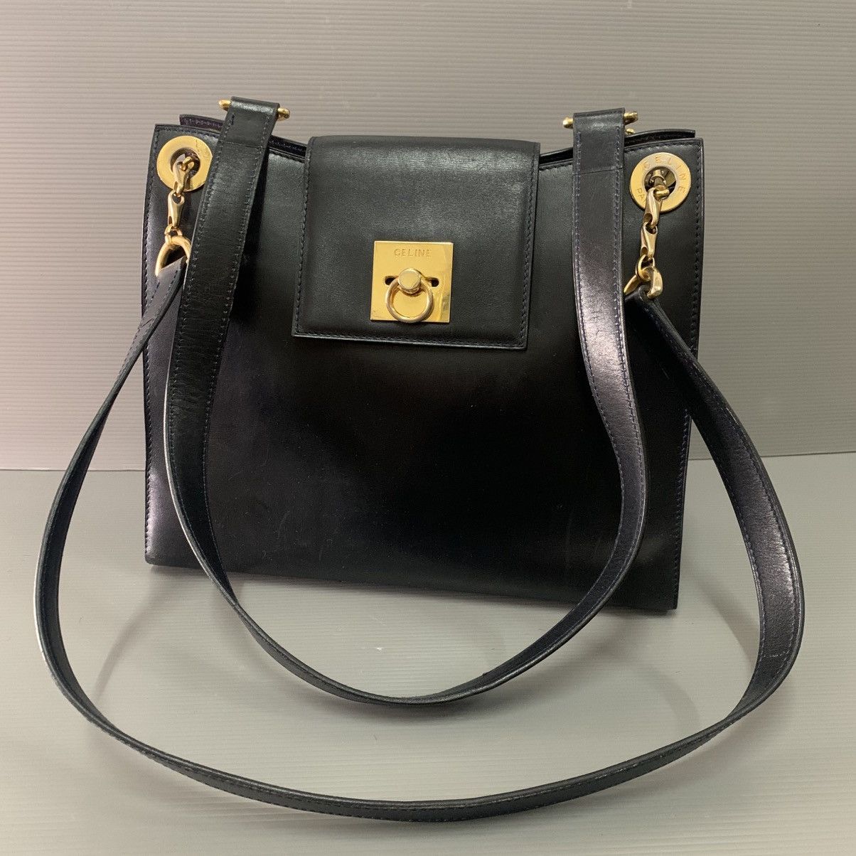 Celine Celine Box Leather Shoulder Bag Size ONE SIZE - 1 Thumbnail