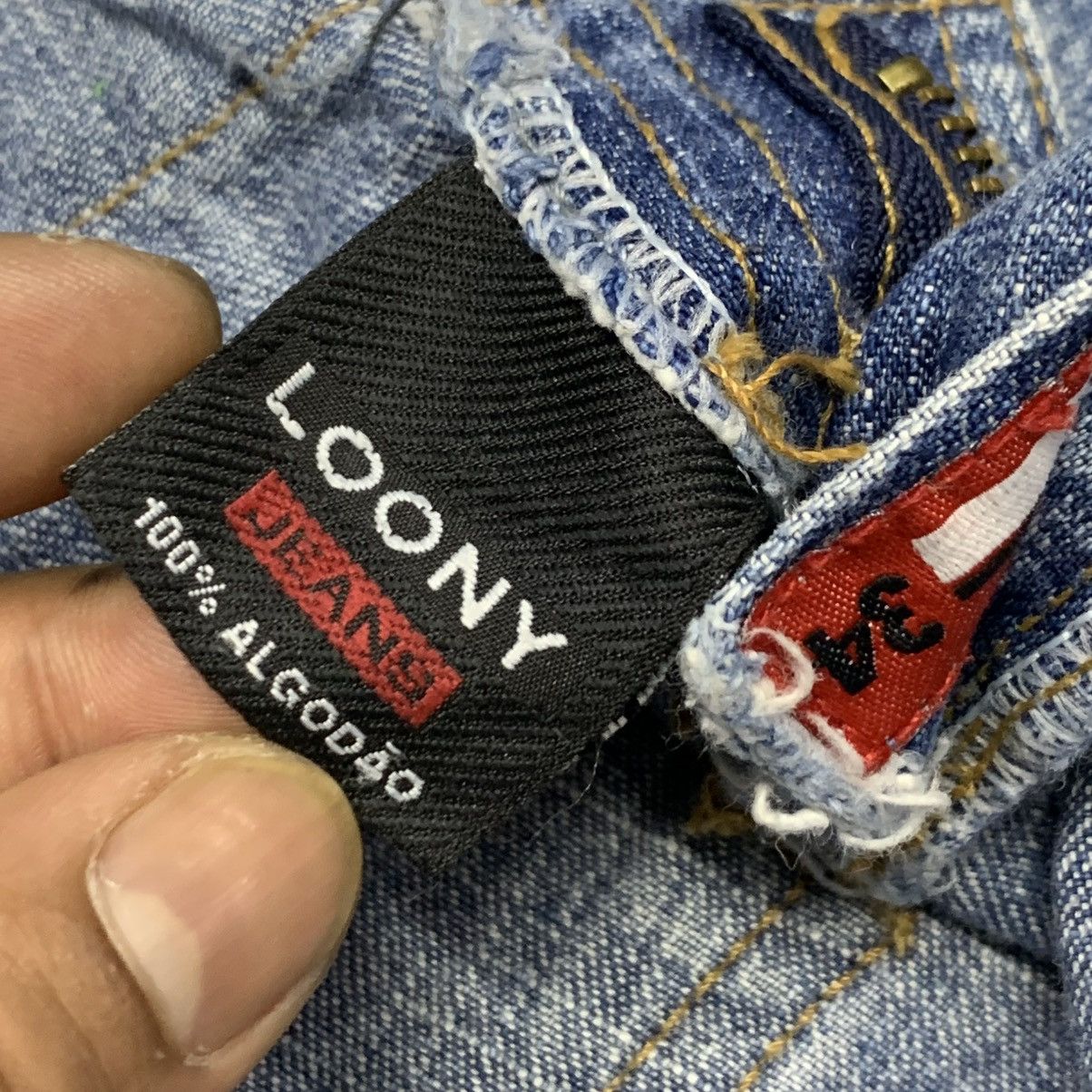 Japanese Brand Y2K Flare Loony Jeans Clawmark Fade Jean Size 27" / US 4 / IT 40 - 12 Thumbnail